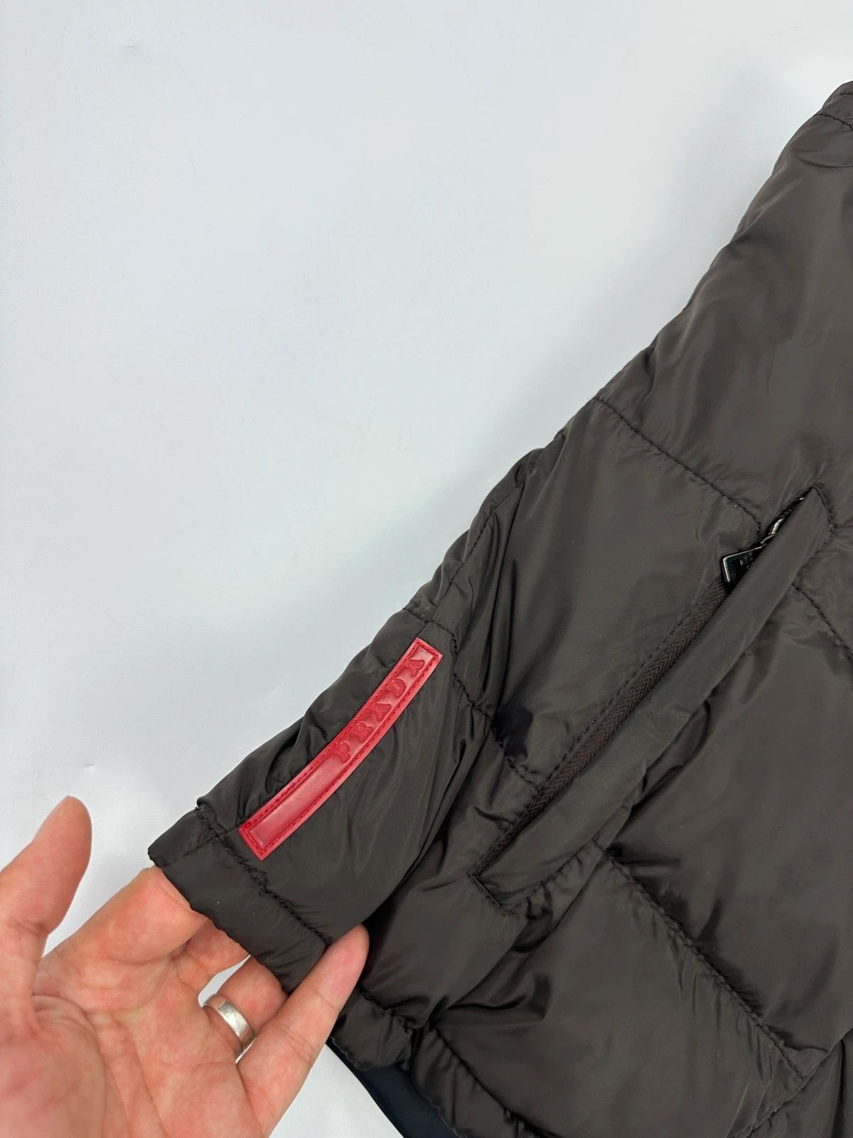 Prada Prada Sport FW01-05 Brown Puffer Vest Down Hooded Jacket Size L / US 10 / IT 46 - 2 Thumbnail