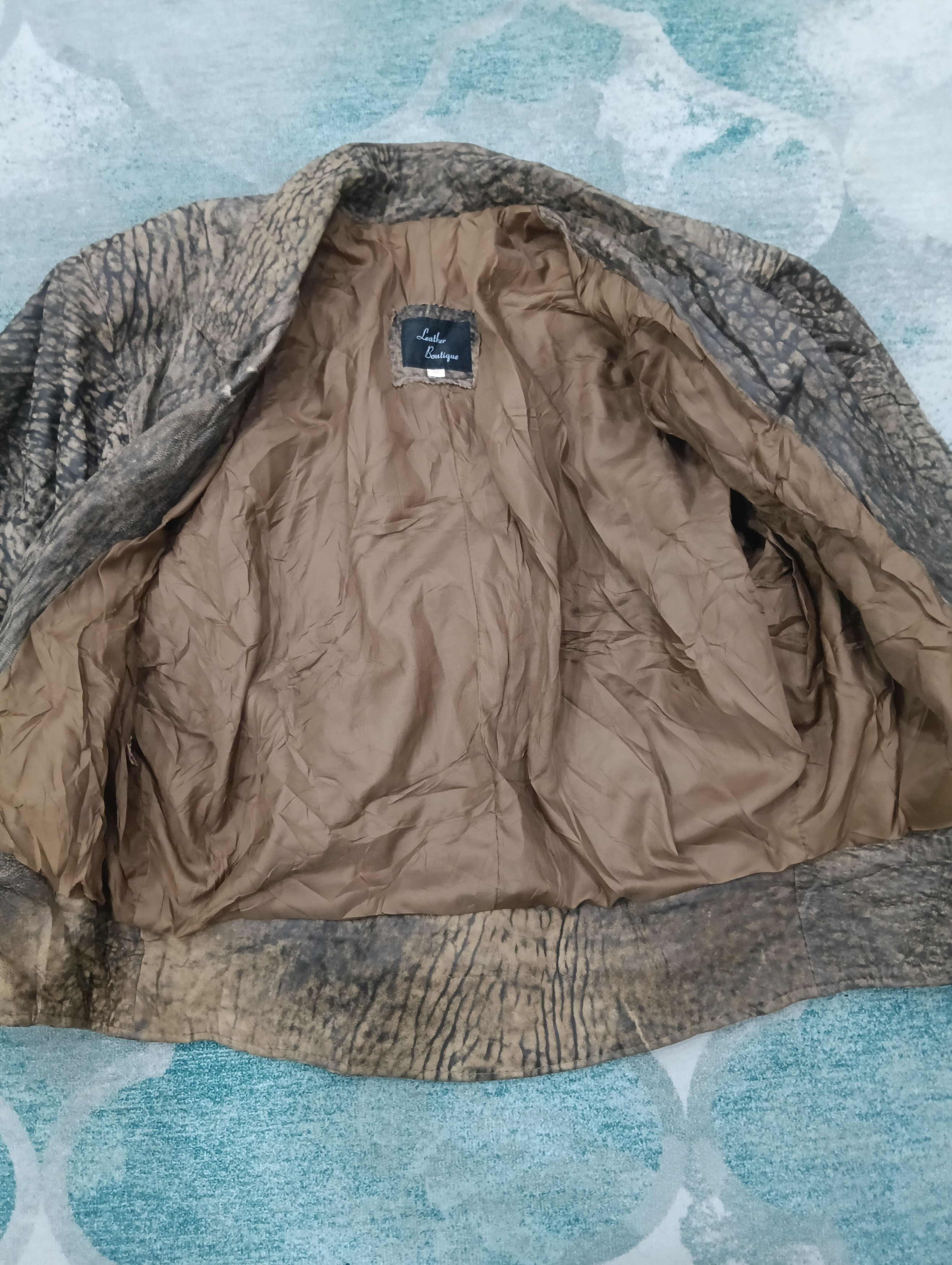 Designer × Fashion Victim × Leather Vintage Cropped Jacket Size L / US 10 / IT 46 - 12 Thumbnail