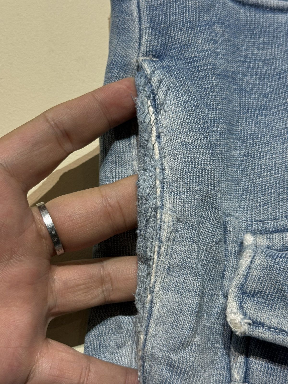 Kapital KAPITAL Vintage Indigo Cargo Sweatpants Japan Size US 34 / EU 50 - 4 Thumbnail