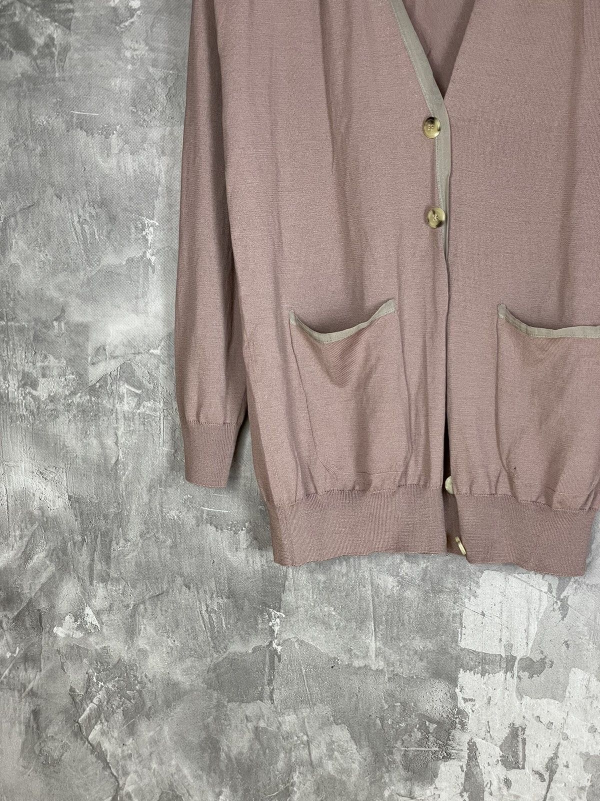Lanvin × Vintage Lanvin Vintage Luxury Silk Cardigan Sweater Size L / US 10 / IT 46 - 5 Thumbnail