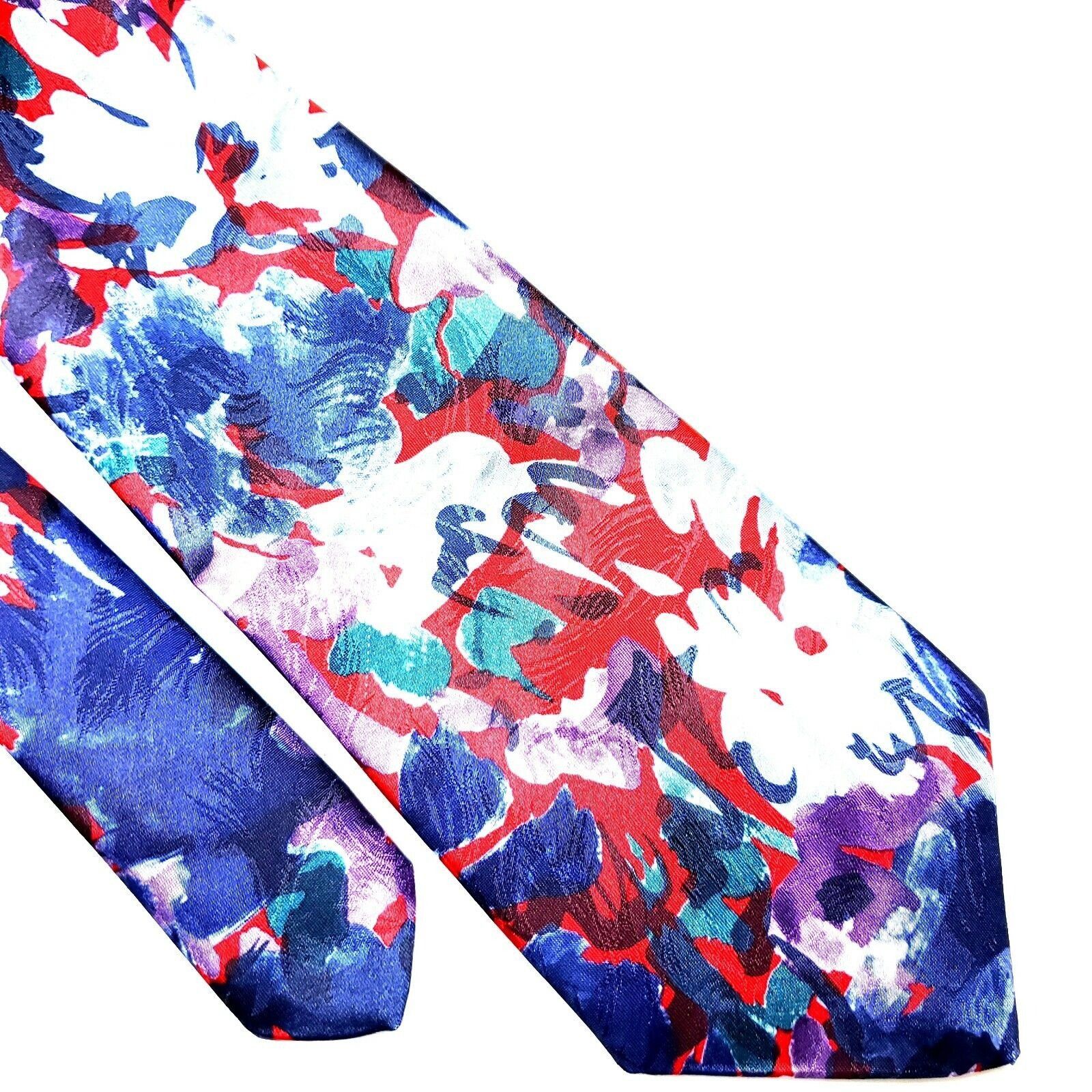 Pierre Cardin Pierre Cardin Polyester Tie Multi Colored Abstract Classic Size ONE SIZE - 1 Thumbnail