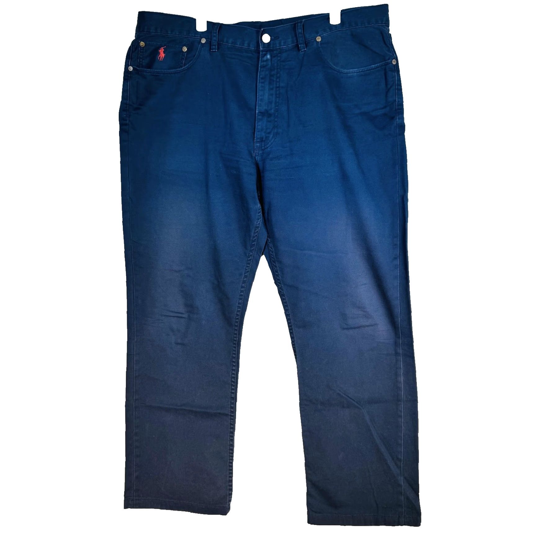 Polo Ralph Lauren Polo Ralph Lauren Jeans Mens 40x25 Dark Wash Straight Denim Zip Fly 5-Pocket Logo Embroidered Leather Patch Size US L / EU 52-54 / 3 - 5 Thumbnail