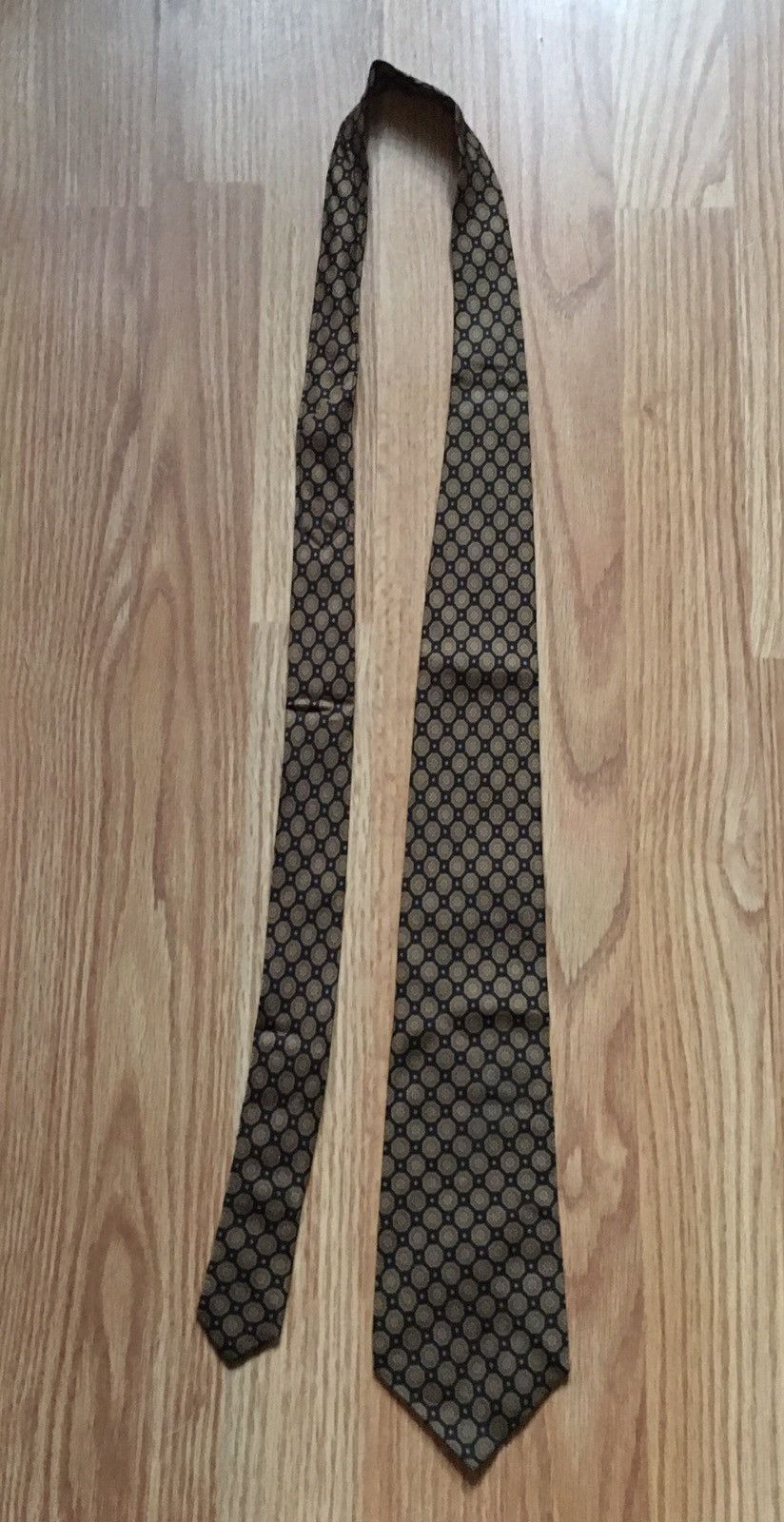 Other SANTOSTEFANO Brown Floral Italy Luxury Silk Mens Tie Size ONE SIZE - 7 Thumbnail
