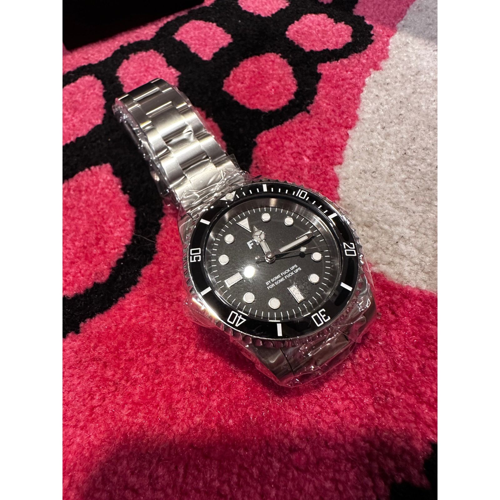 Fuck The Population FTP 2025-BSFU-FTP Timepiece Watch – 41mm – Black Size ONE SIZE - 7 Thumbnail