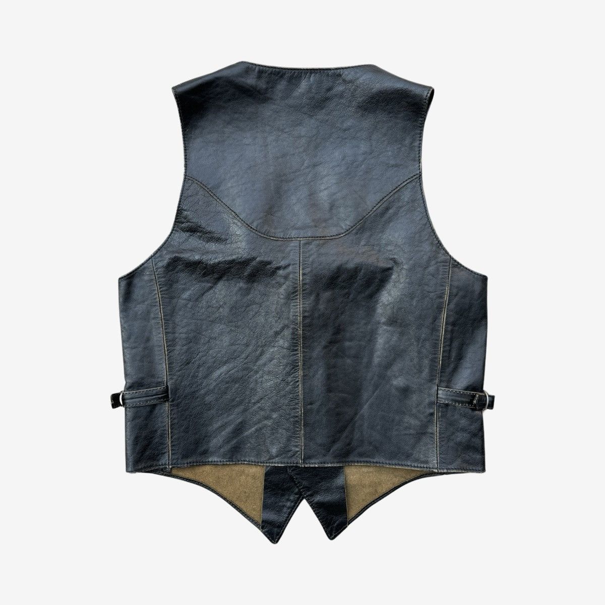 Saint Laurent Paris *RARE* Saint Laurent SS15 Psych Rock Leather Vest Sz. 50 Size US M / EU 48-50 / 2 - 3 Thumbnail