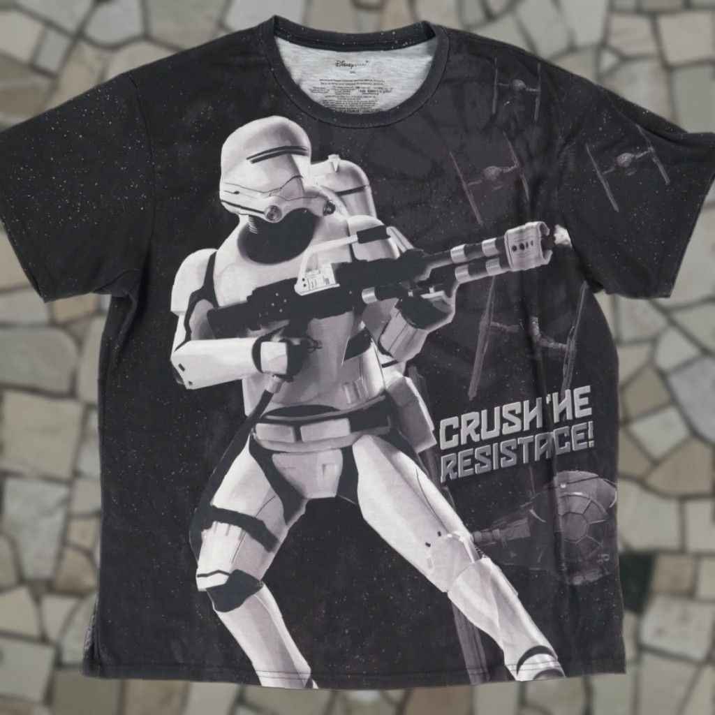 Star Wars Disney Store Star Wars Crush Resistance All Over Print T-Shirt Black Men's 2XL Size US XXL / EU 58 / 5 - 1 Thumbnail