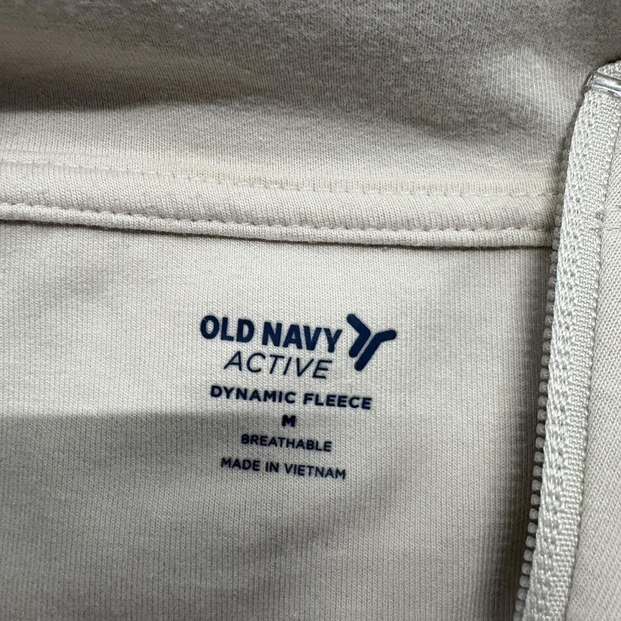Vintage Crazy Vintage Y2K/2000s Blank Cream White Old Navy Active Zipup Hoodie! Size US M / EU 48-50 / 2 - 3 Thumbnail