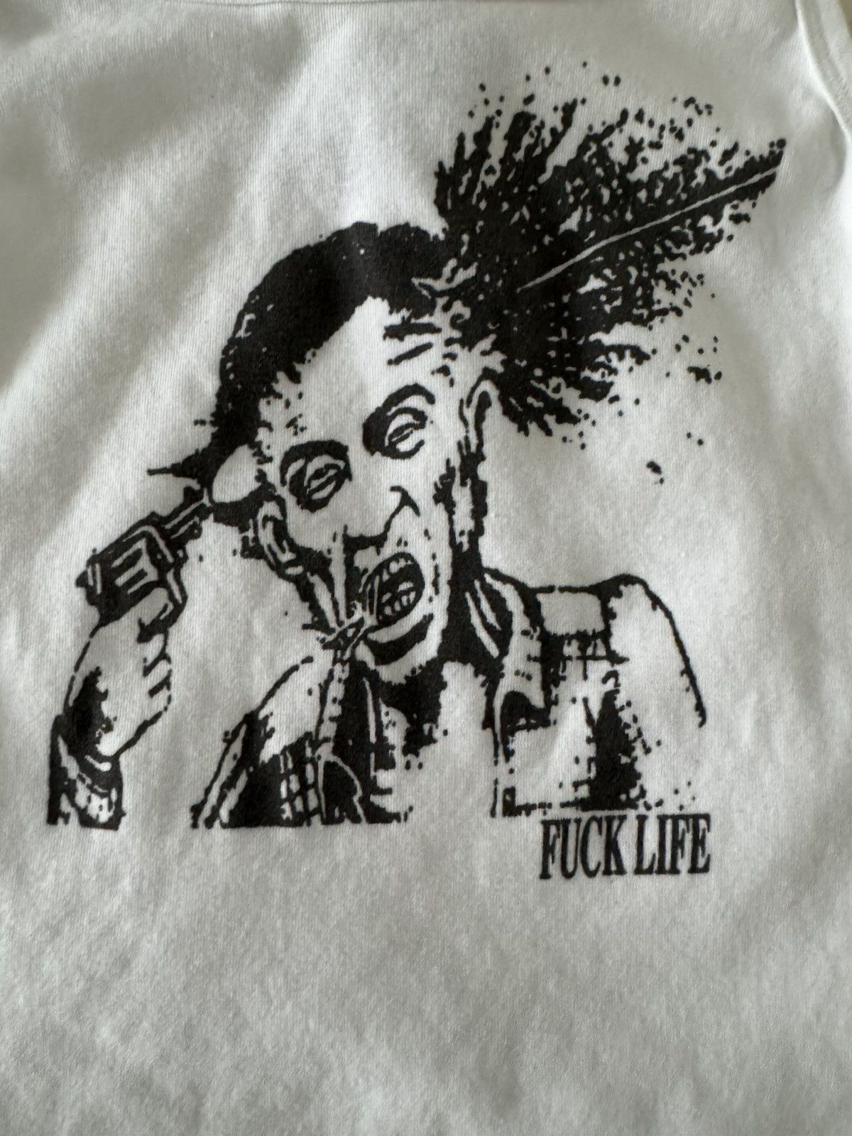 Death Grips × Praying havoc cult NEGLECT tank fuck life living to die shirt crop Size ONE SIZE - 5 Thumbnail