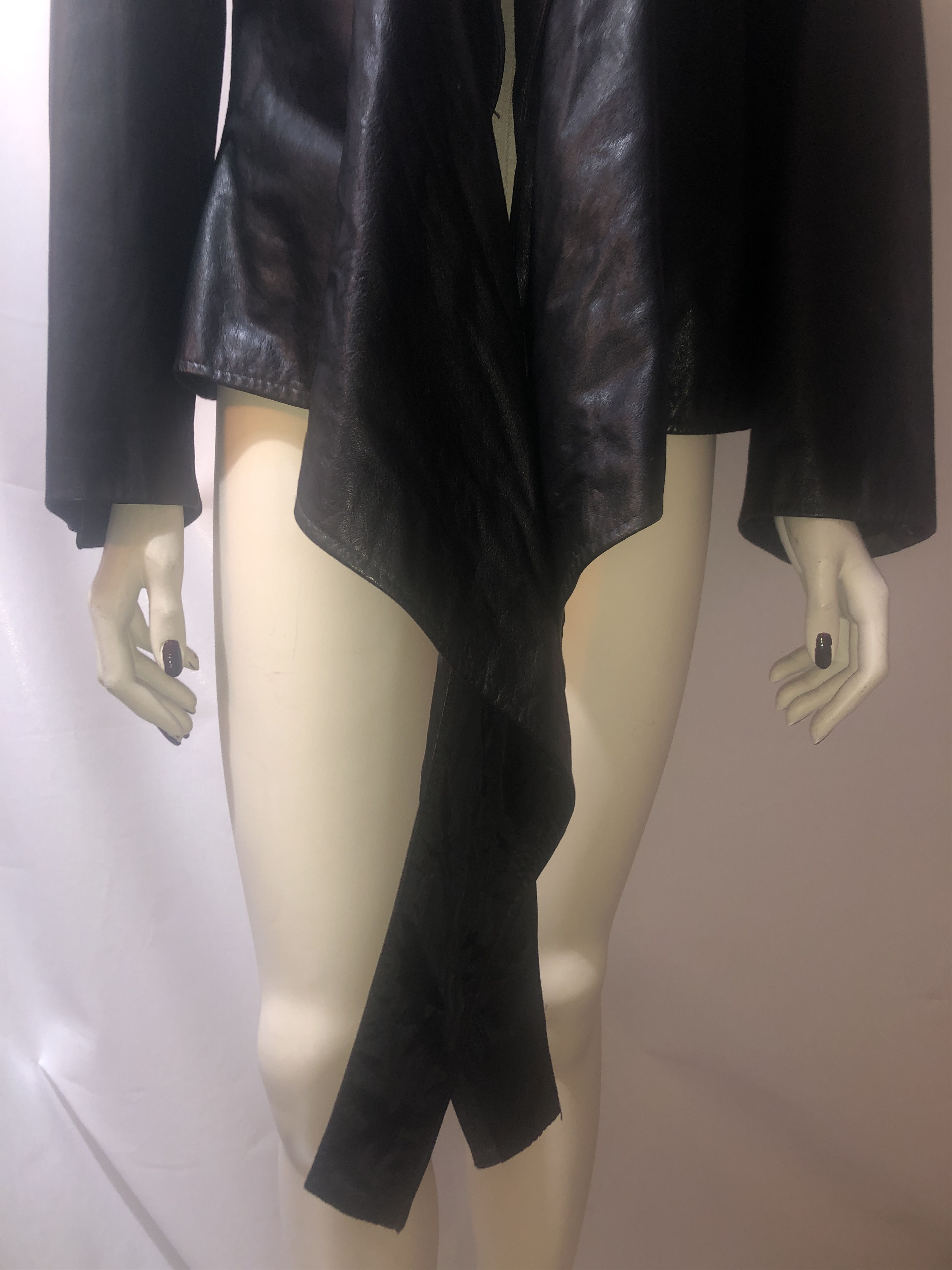 Calugi e Gianelli Metallic bra Bondage Leather Jacket Size L / US 10 / IT 46 - 14 Thumbnail