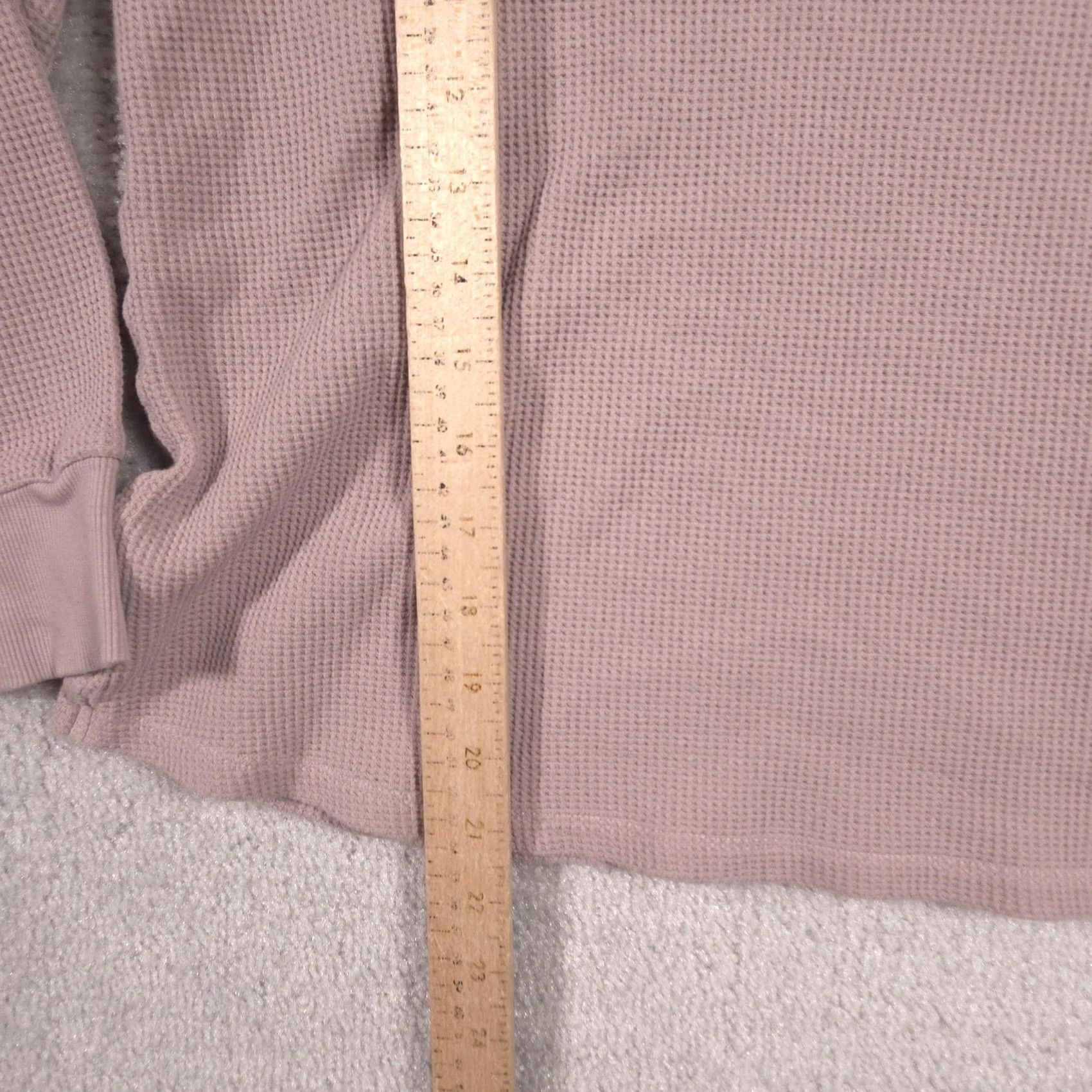 Gap VINTAGE? Gap Shirt Womens Large Pink Maternity Waffle Knit Thermal V Neck Long Sleeve Top Size L / US 10 / IT 46 - 6 Thumbnail