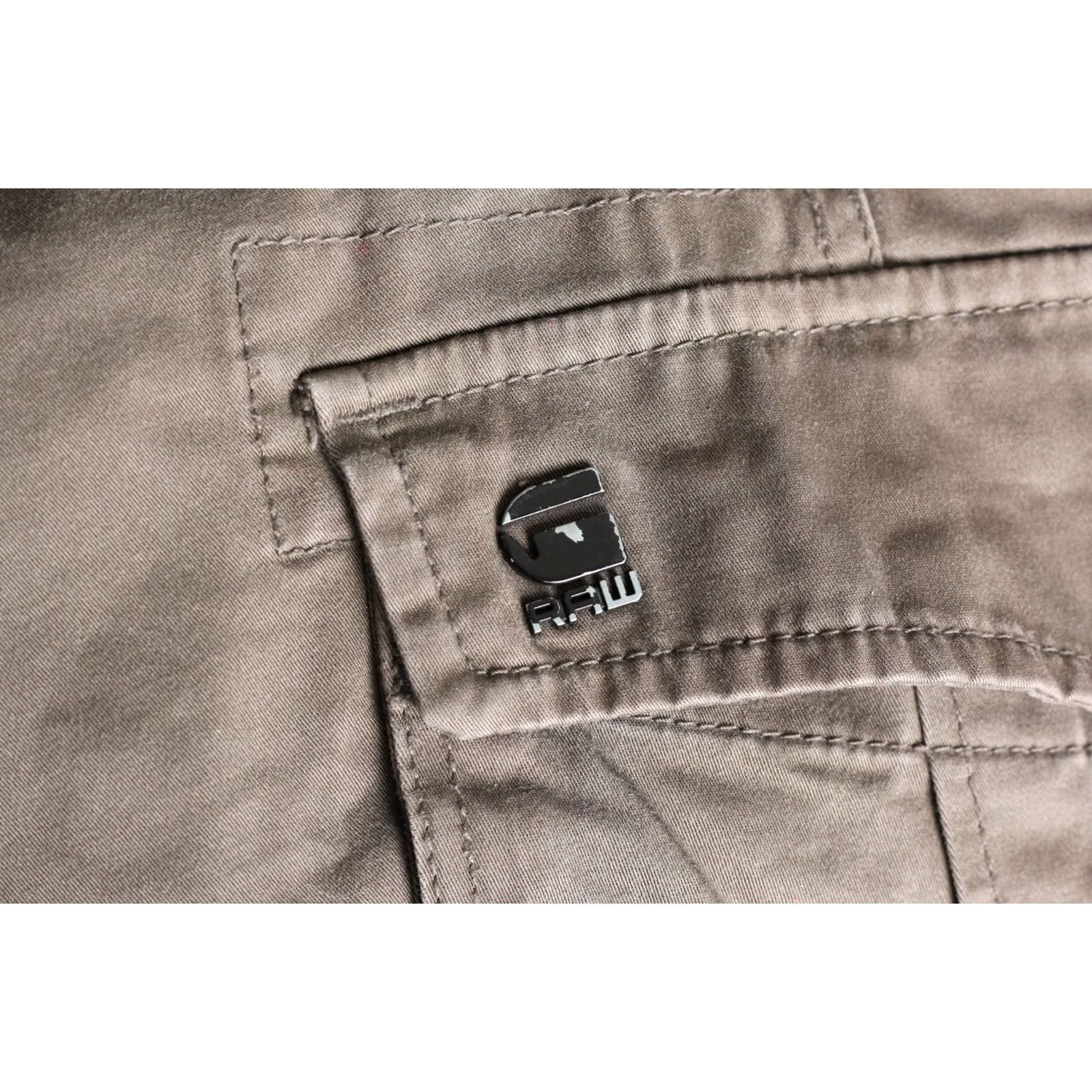G-Star G-Star ROVIC ZIP 3D STRAIGHT TAPERED Cargo Pants Trousers Men W30 L32 DZ776, Grey Brown, 30 Regular, Zip, Twill, Casual, Mens Size US 30 / EU 46 - 4 Thumbnail