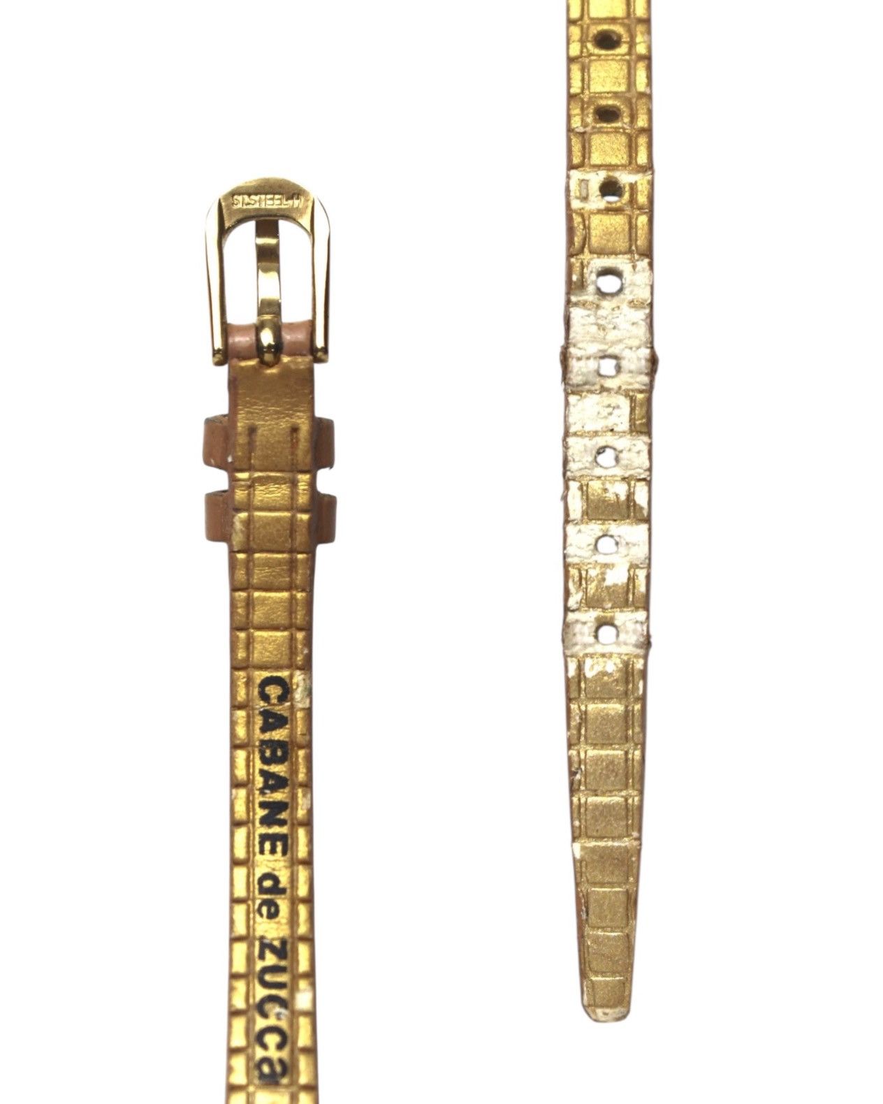 Issey Miyake × Seiko 2010S CABANE DE ZUCCA X SEIKO CARAMEL SQUARE LEATHER WATCH Size ONE SIZE - 4 Thumbnail