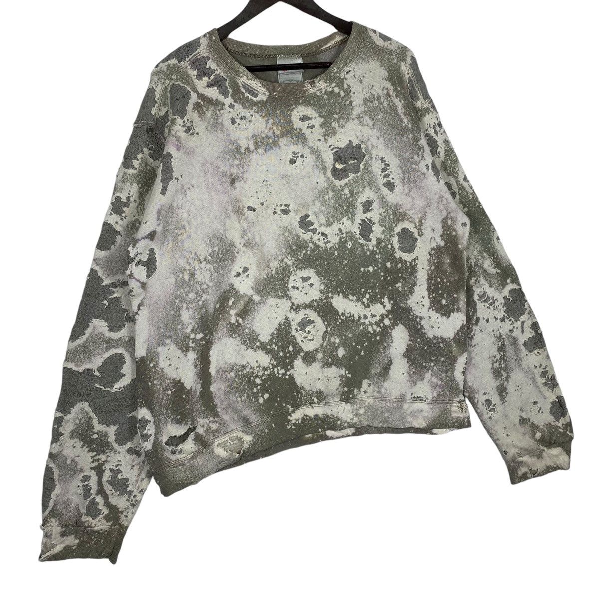 Nike × Vintage Vintage Distressed Acid Wash Nike 90s Sweatshirt Size US M / EU 48-50 / 2 - 5 Thumbnail