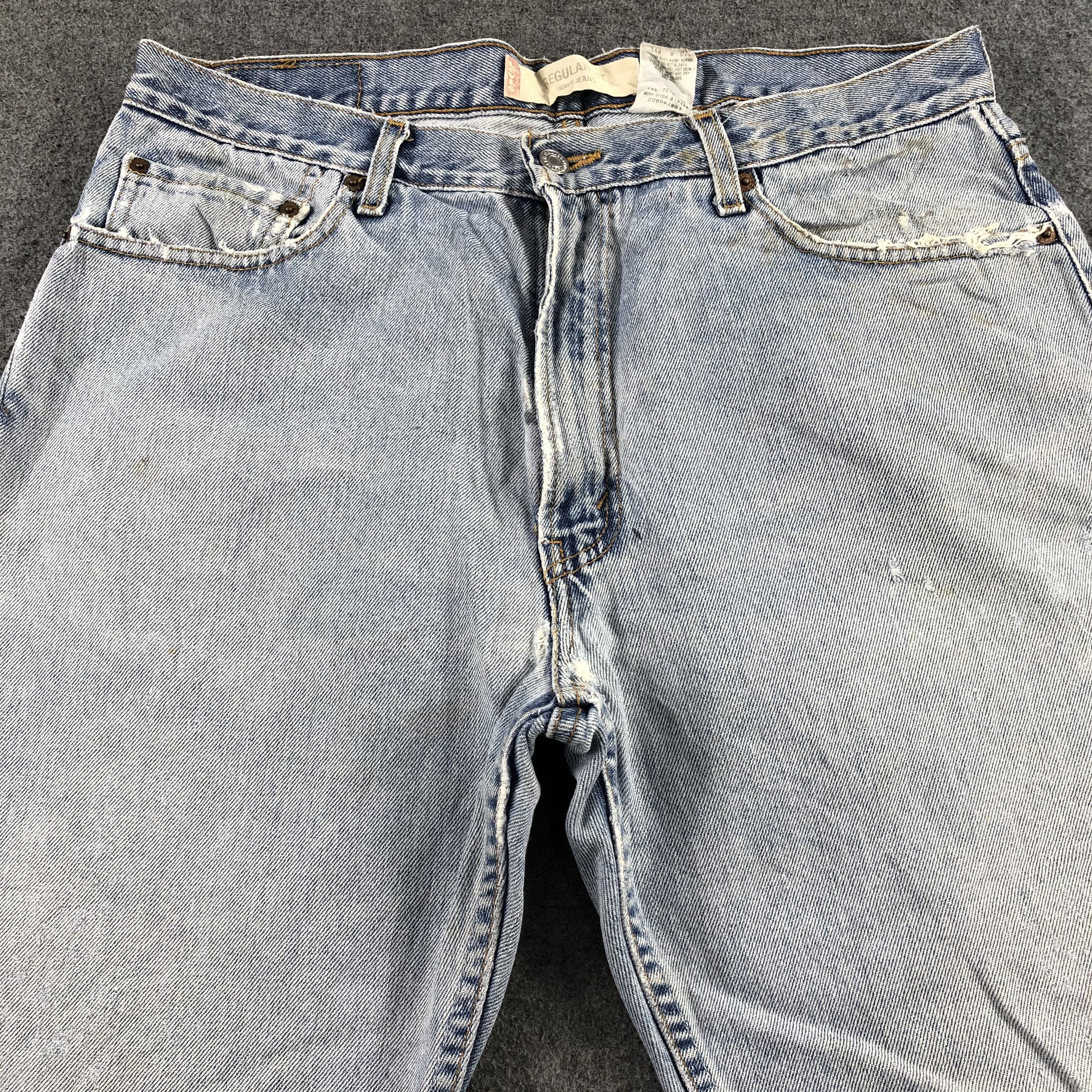 Levi's Vintage Blue Wash Levis 501 Jeans-J2324 Size US 35 - 3 Thumbnail