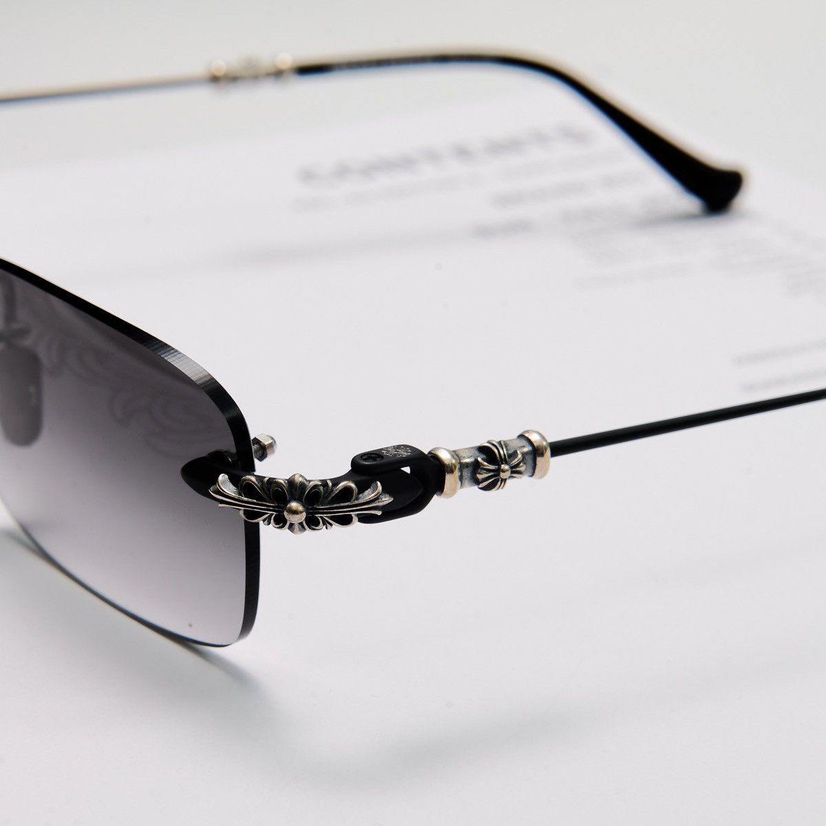 Chrome Hearts CHROME HEARTS PILLS III MATTE BLACK- MATTE BLACK SUNGLASSES Size ONE SIZE - 3 Thumbnail