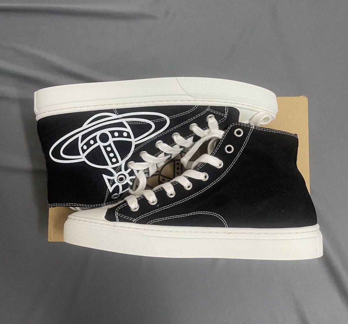 Vivienne Westwood black high top sneaker
