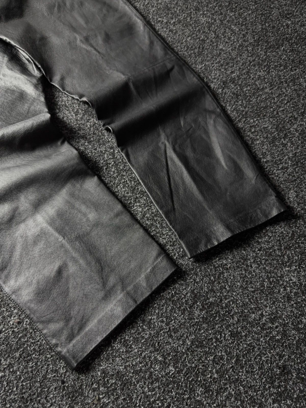 Leather Y2K Vintage Leather Pants Opium Style Alt Biker USA Rare Size US 34 / EU 50 - 14 Thumbnail