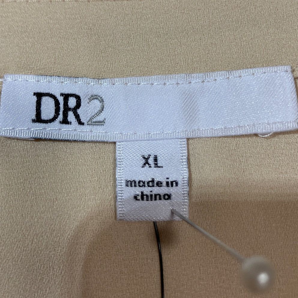 Other NWT DR2 by Daniel Rainn Taupe Relaxed Fit Blouse Women XL Size XL / US 12-14 / IT 48-50 - 4 Thumbnail