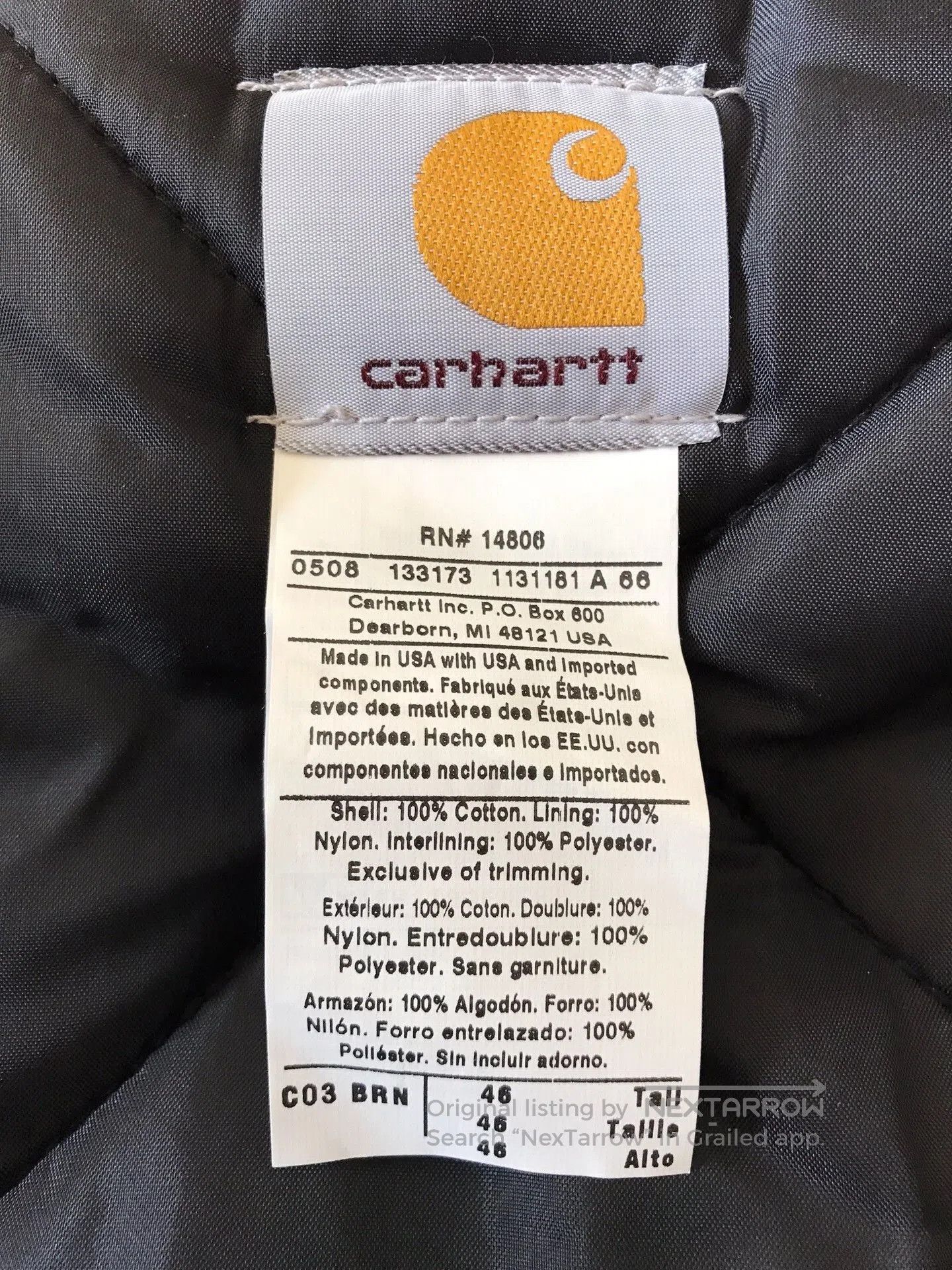 Carhartt Carhartt C03 Canvas Work Jacket. Size US S / EU 44-46 / 1 - 9 Thumbnail