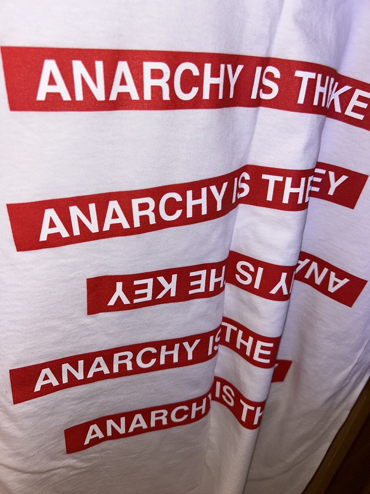 Supreme × Undercover Supreme Undercover Anarchy Tee White Size XL NEW SS15 Size US XL / EU 56 / 4 - 6 Thumbnail