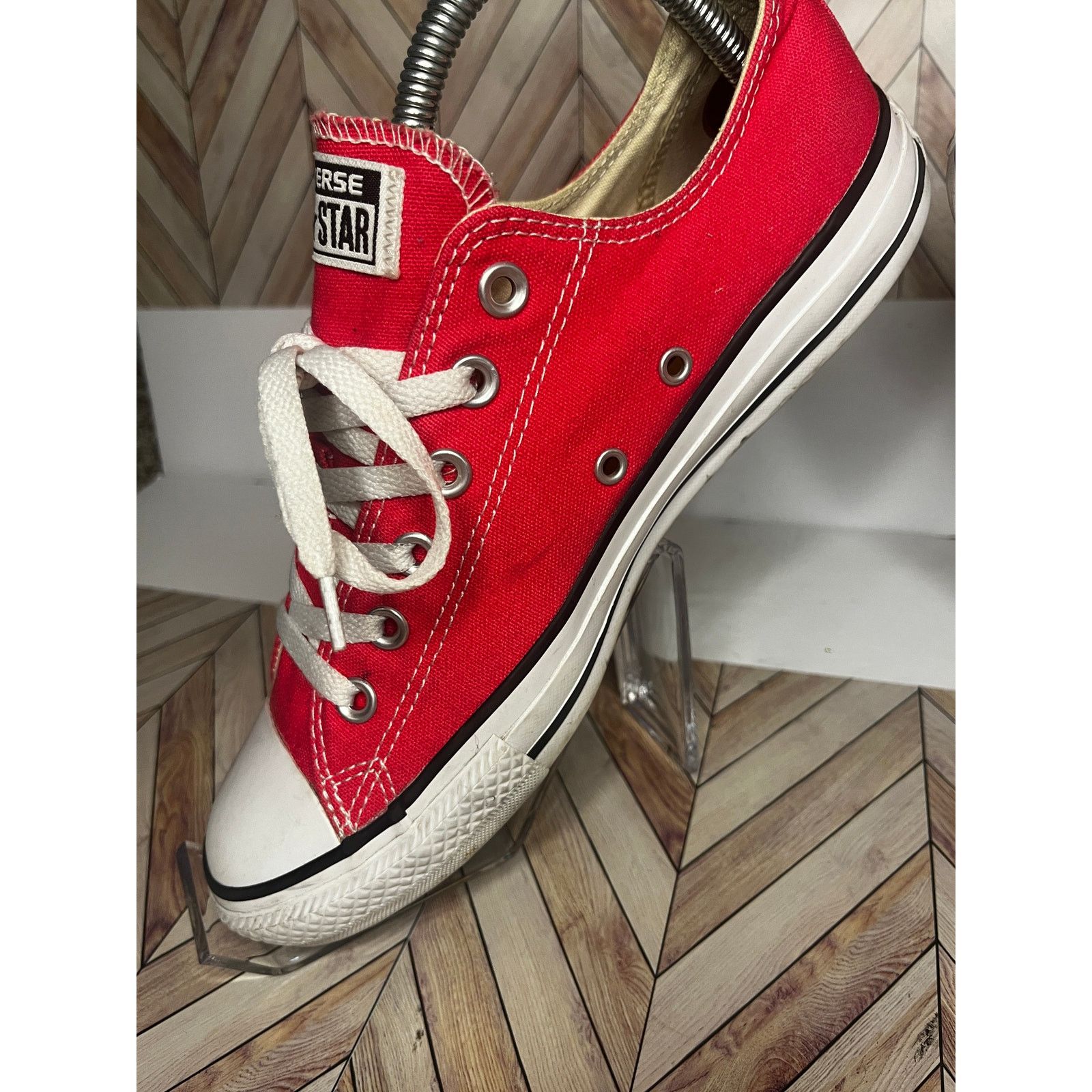 Converse Converse Chuck Taylor All Star Low Canvas Sneakers Red M7/W9 Size US 9 / IT 39 - 6 Thumbnail