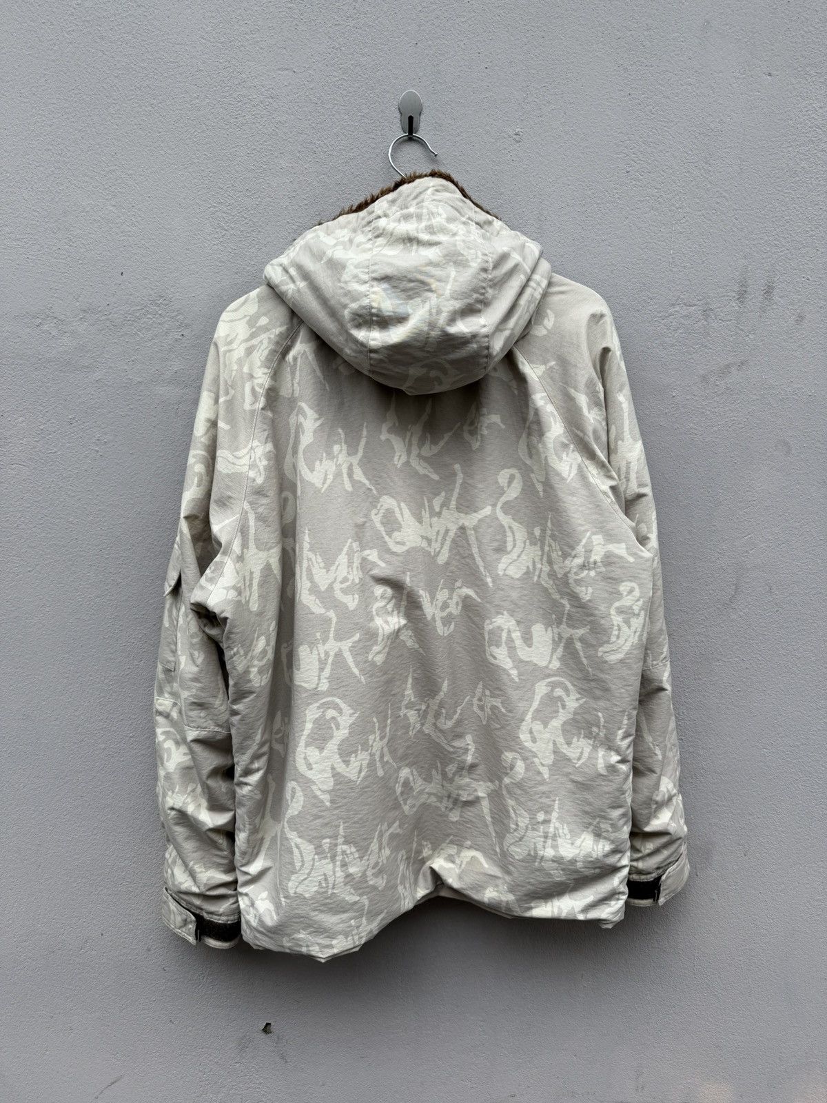 Quiksilver × Vintage Vintage 90s QUIKSILVER Fullprint Logo Gorpcore Jacket Size US L / EU 52-54 / 3 - 11 Thumbnail