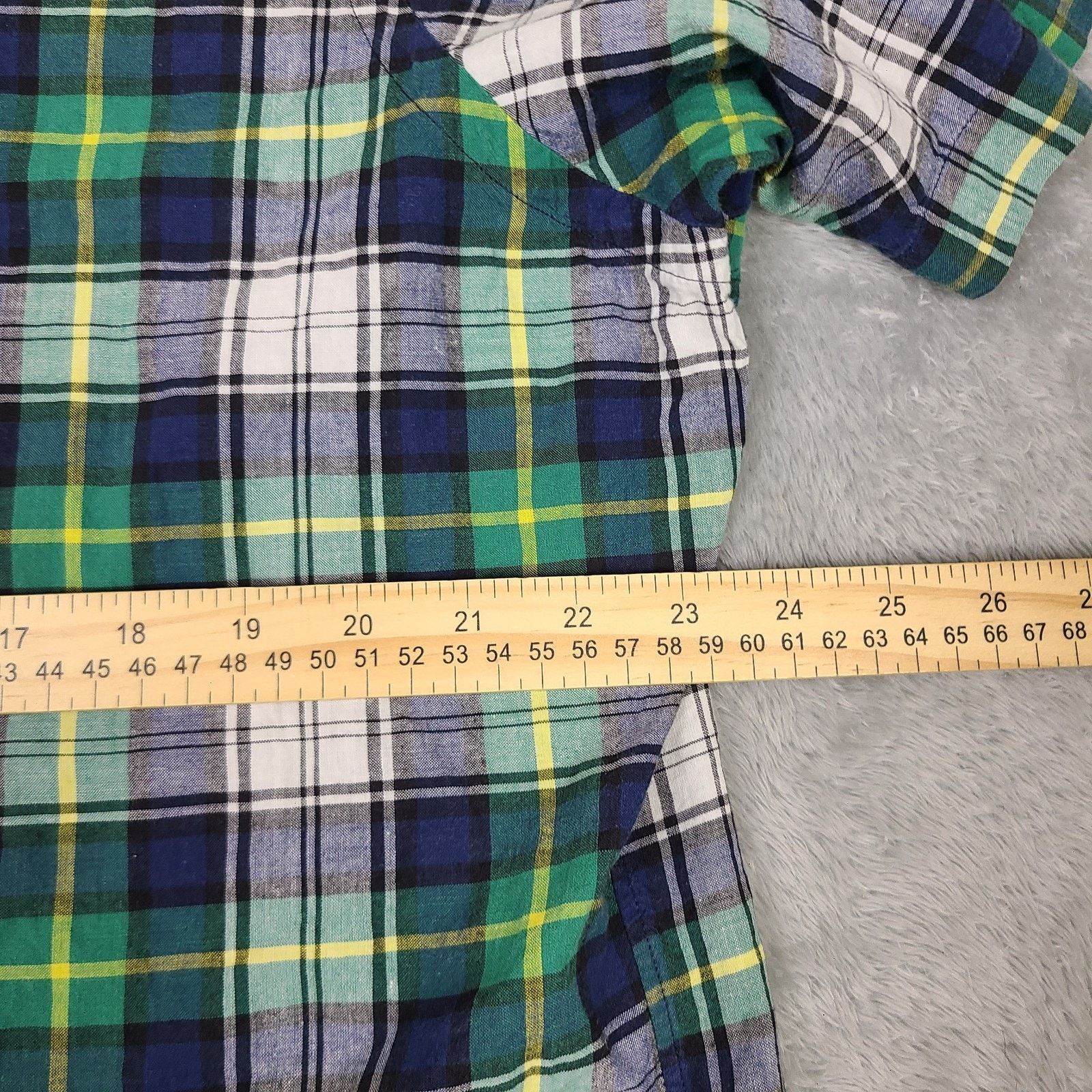 Lauren Ralph Lauren Ralph Lauren Classic Fit X-Large Navy/green/yellow Plaid Size US XL / EU 56 / 4 - 3 Thumbnail