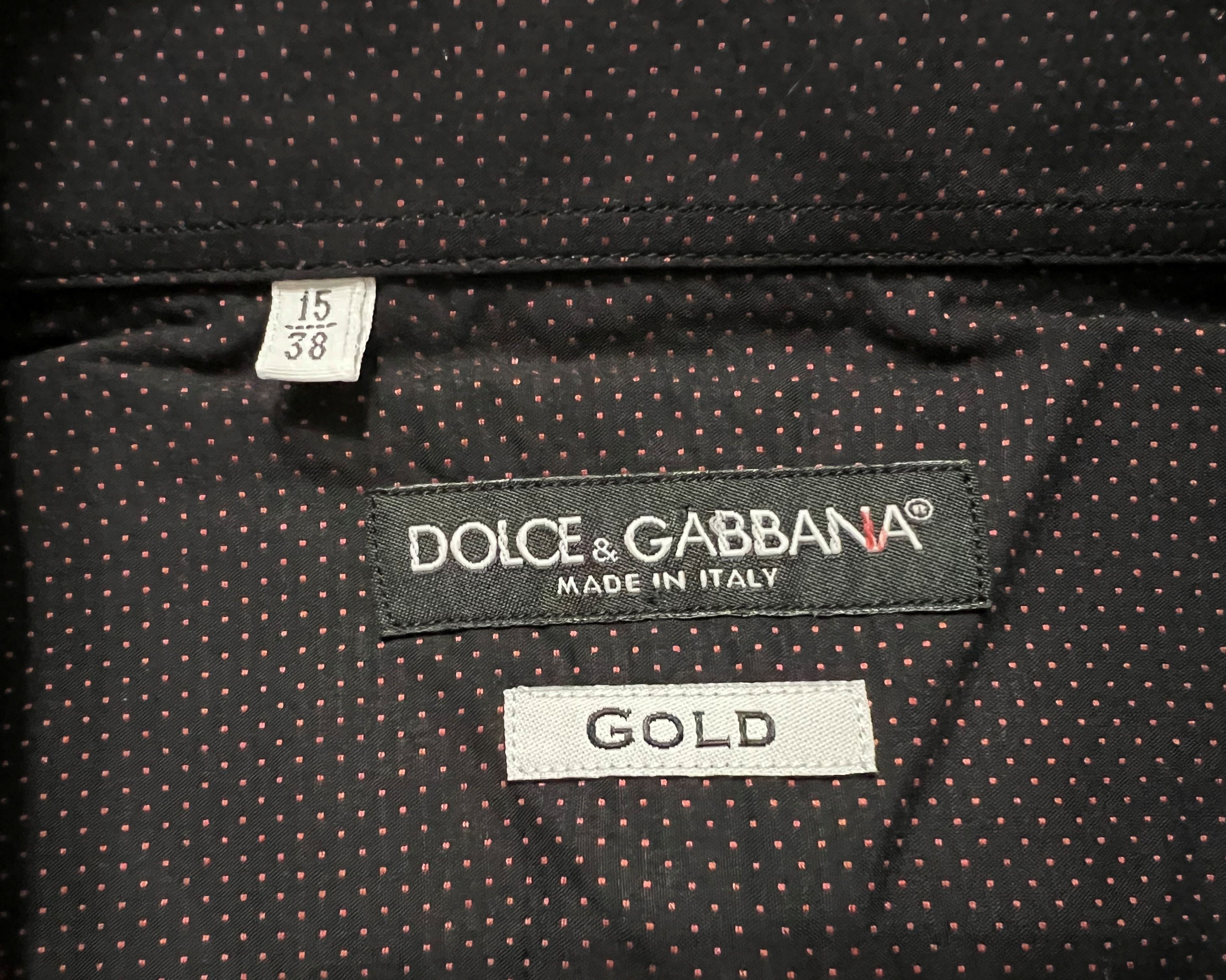Dolce & Gabbana DOLCE & GABBANA GOLD FIT SHIRT SIZE S / 15/38 Size US S / EU 44-46 / 1 - 5 Thumbnail