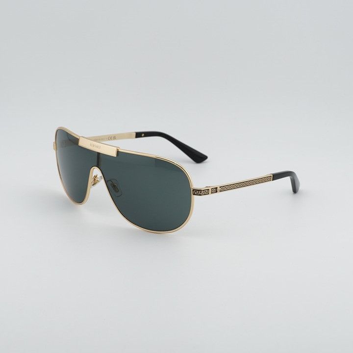 Versace Versace VE2293 1002/87 Square Sunglasses - Gold Frame, Grey Size ONE SIZE - 1 Thumbnail