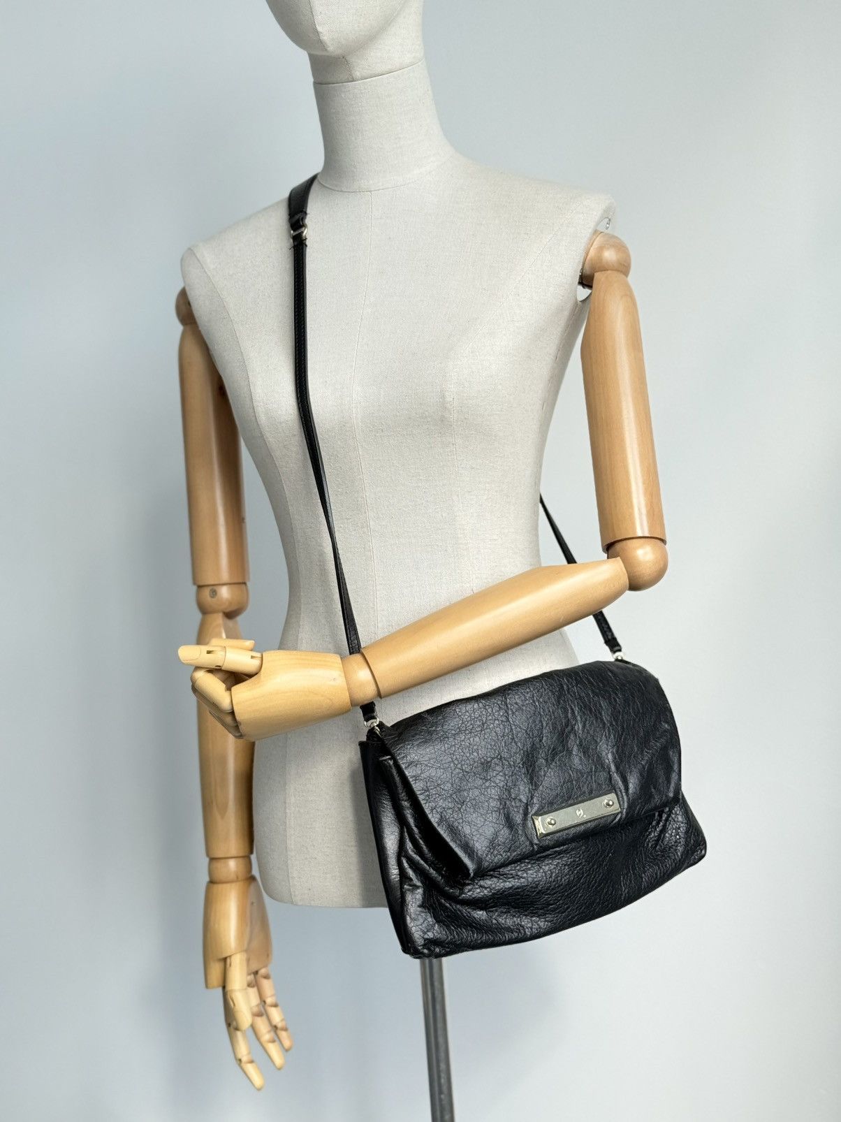 Alexander McQueen Alexander McQueen Black Leather Crossbody Bag Skull Logo Size ONE SIZE - 3 Thumbnail