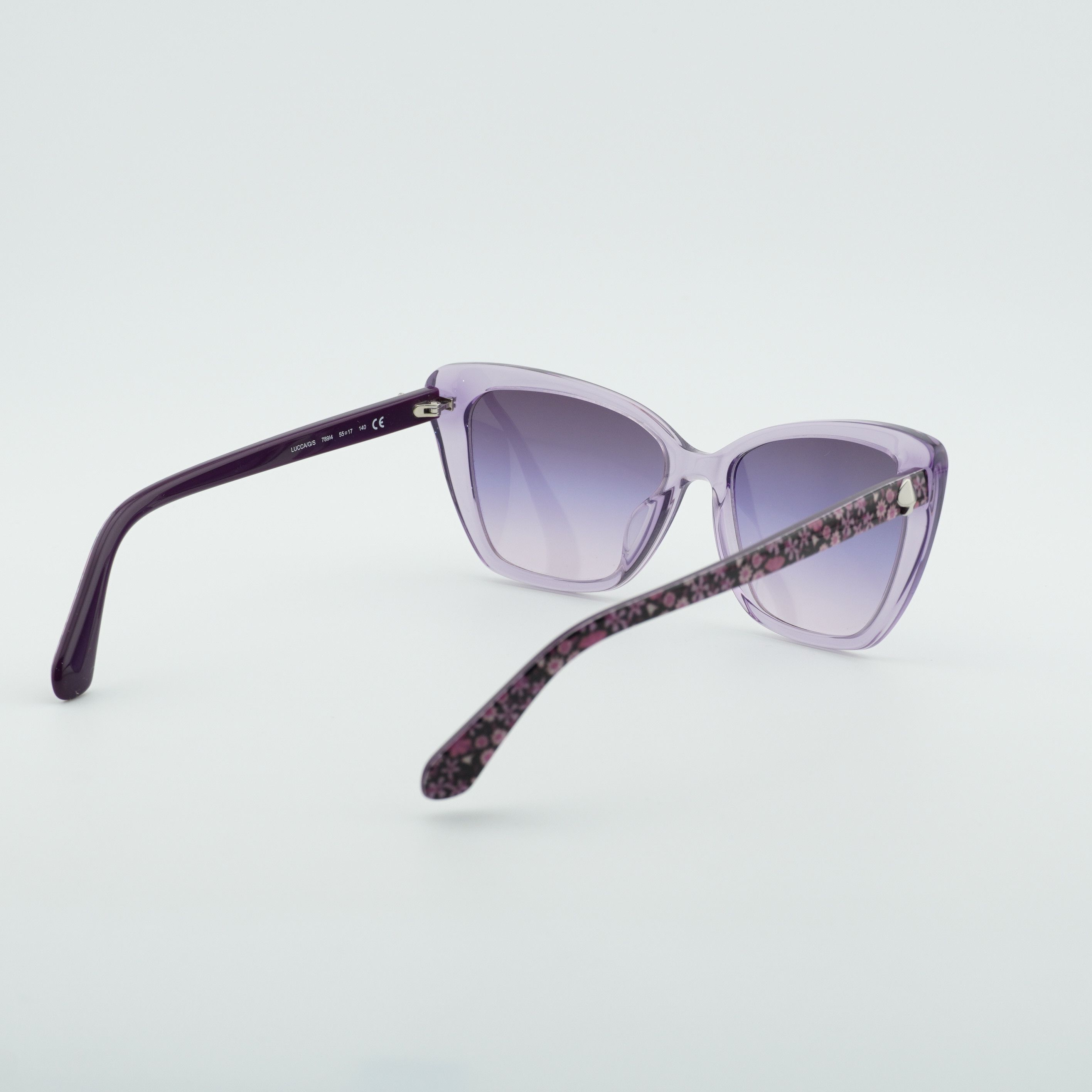 Kate Spade Kate Spade LUCCA/G/S 0789 I4 Sunglasses Lilac Cat Eye Frame Size ONE SIZE - 6 Thumbnail