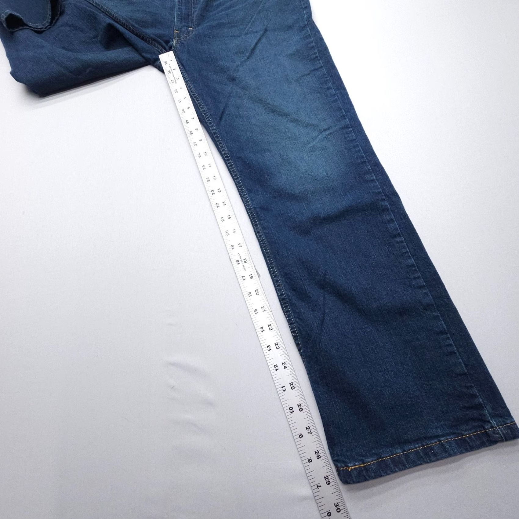 Levi's Levi's 514 Slim Straight Jeans Mens 38 x 30 Dark Wash Denim Blue Stretch Comfort 5-Pocket Regular Jeans Mens Blue 514 Levi's Size US 38 / EU 54 - 7 Thumbnail