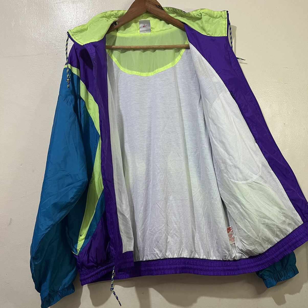 Nike 90's Nike Tritone Zip Up Windbreaker Jacket Size US XL / EU 56 / 4 - 10 Thumbnail