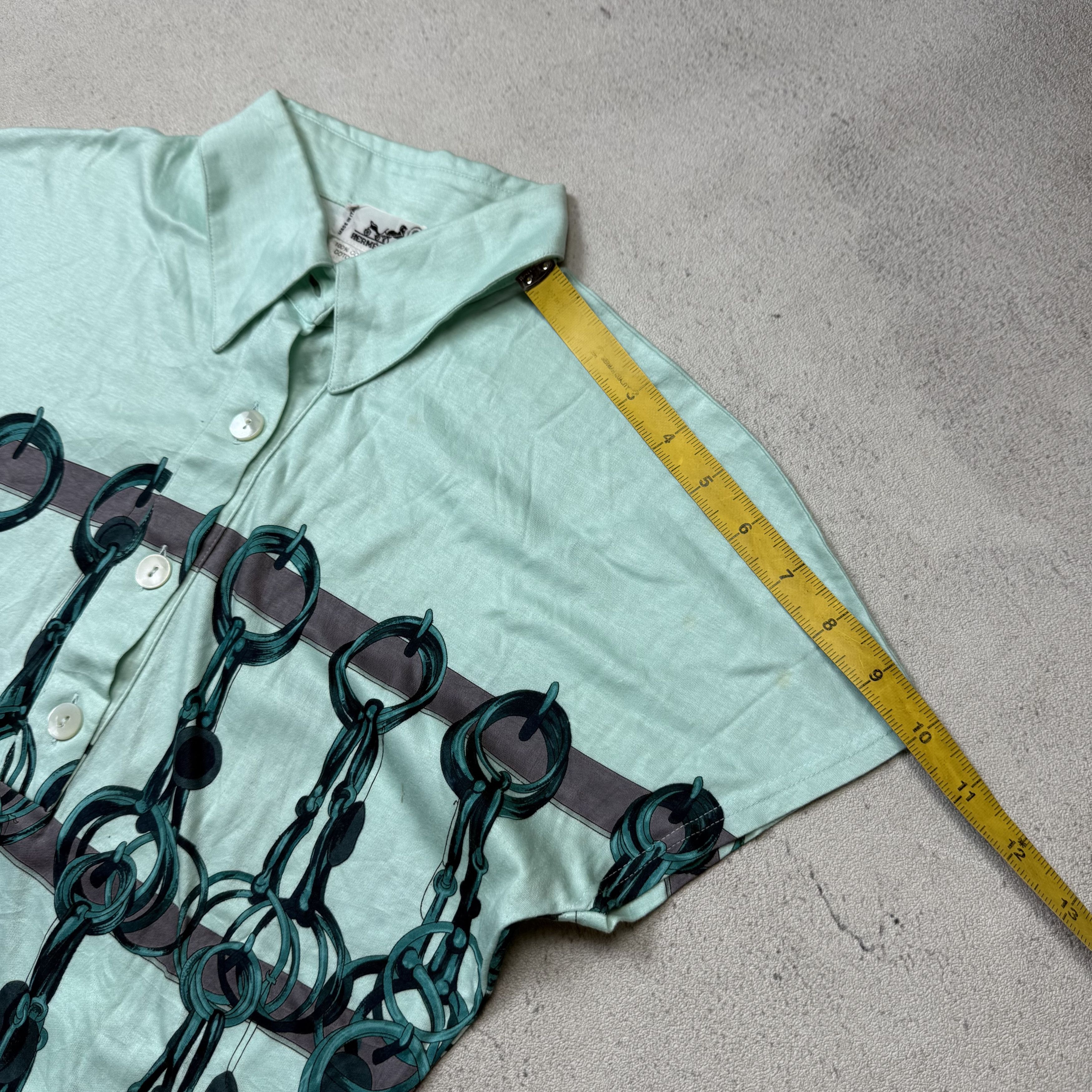 Hermes Vintage 90s Hermes Top Shirt Size M / US 6-8 / IT 42-44 - 11 Thumbnail