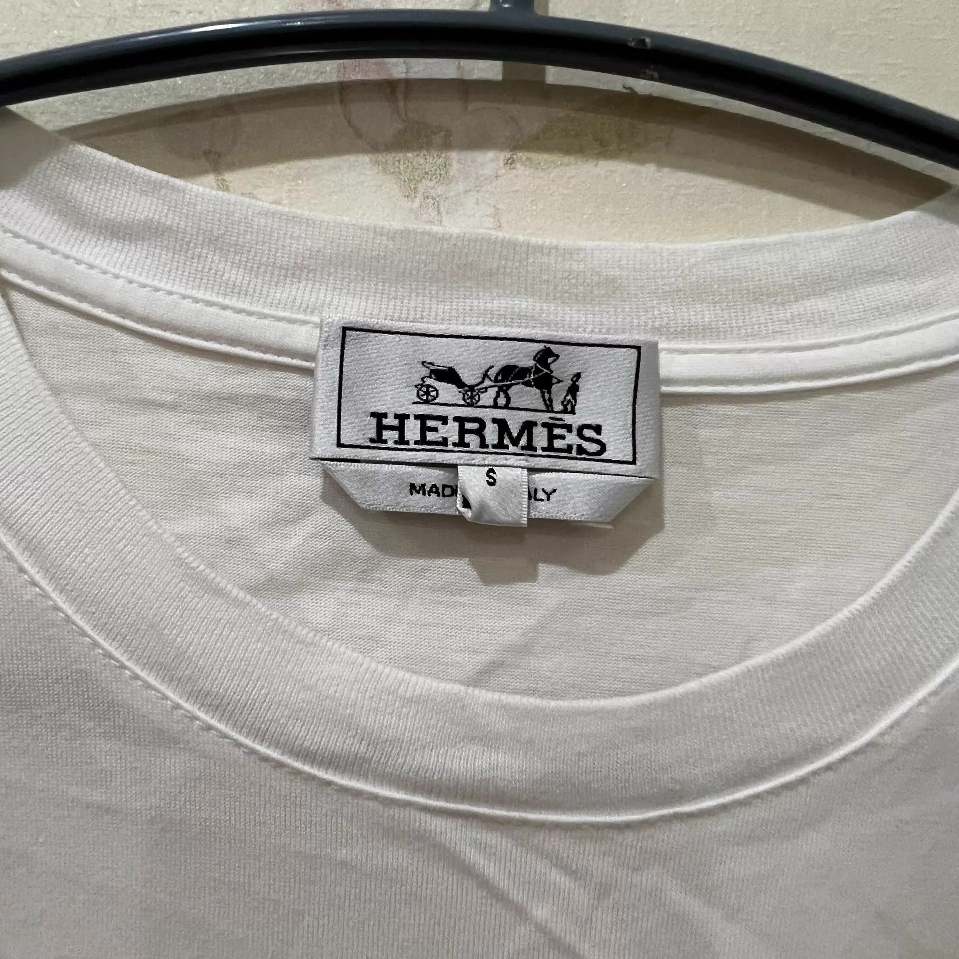 Hermes Hermes 3D Pony Logo White S Short Sleeve T-Shirt Size US S / EU 44-46 / 1 - 5 Thumbnail