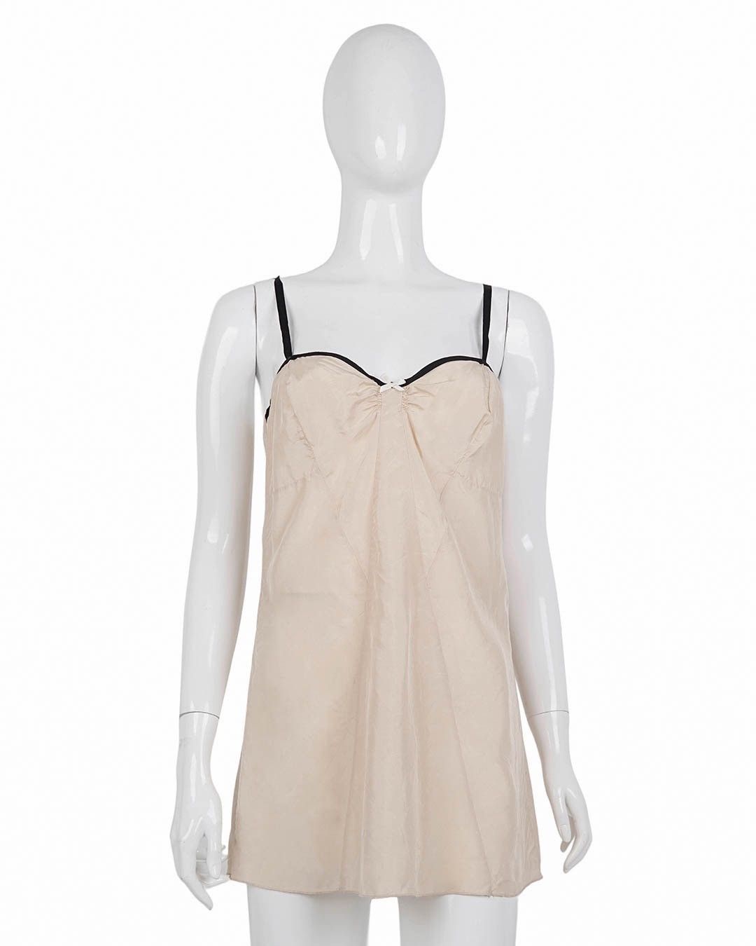 Miu Miu Miu Miu Lingerie Dress in Beige Size M / US 6-8 / IT 42-44 - 1 Thumbnail