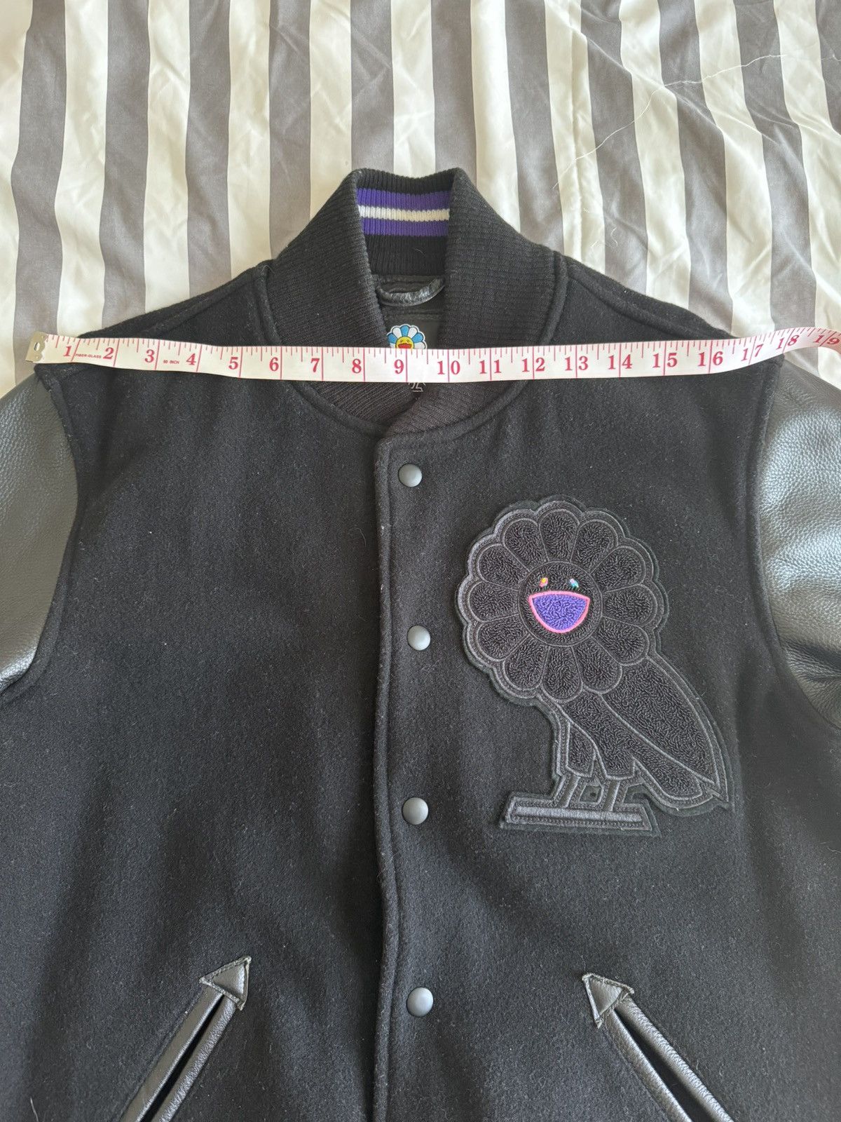 October's Very Own × Takashi Murakami Ovo x Murakami Varsity Black Size US L / EU 52-54 / 3 - 12 Thumbnail