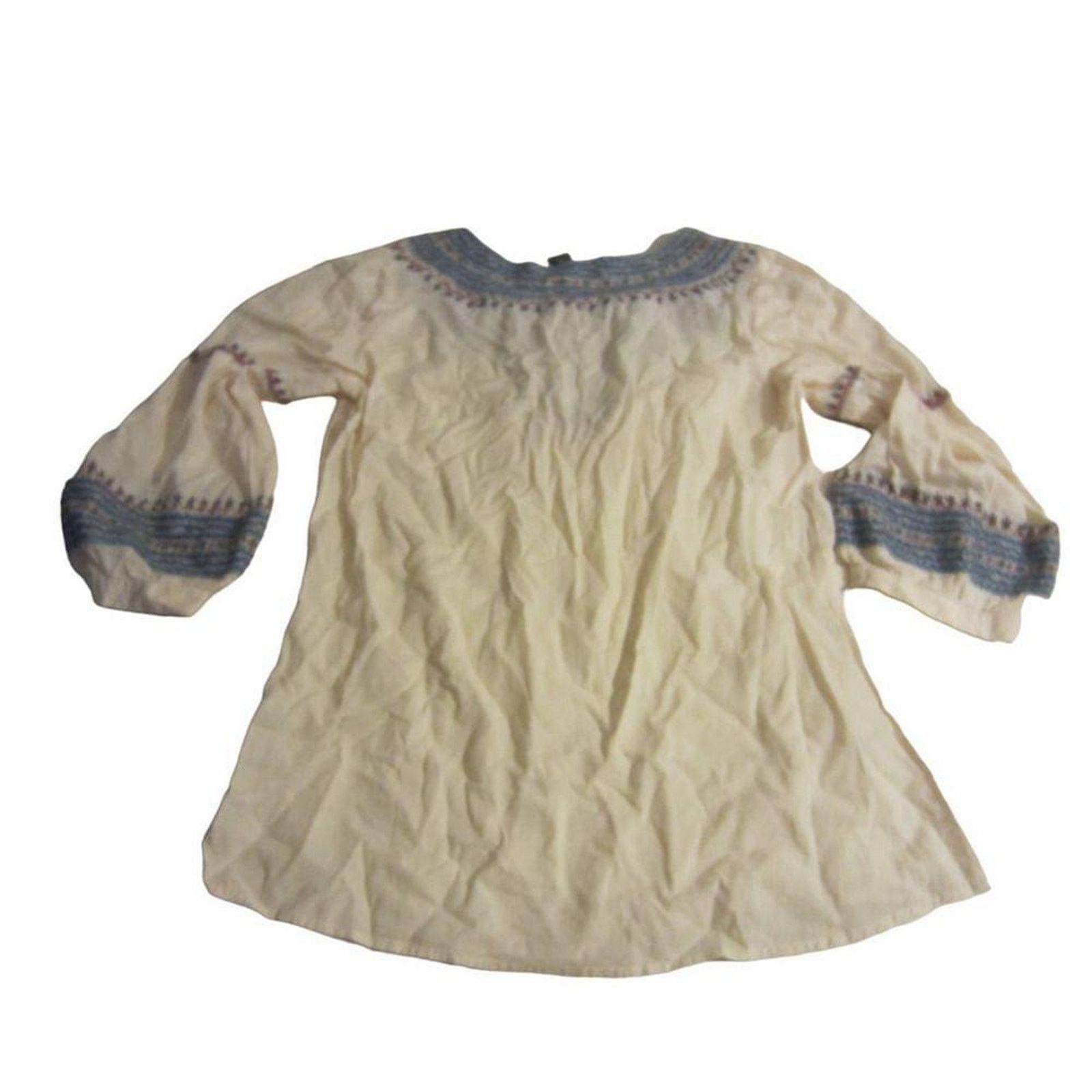 Lucky Brand Lucky Brand Peasant Boho Embroidered Tunic Top Small Size S / US 4 / IT 40 - 6 Thumbnail