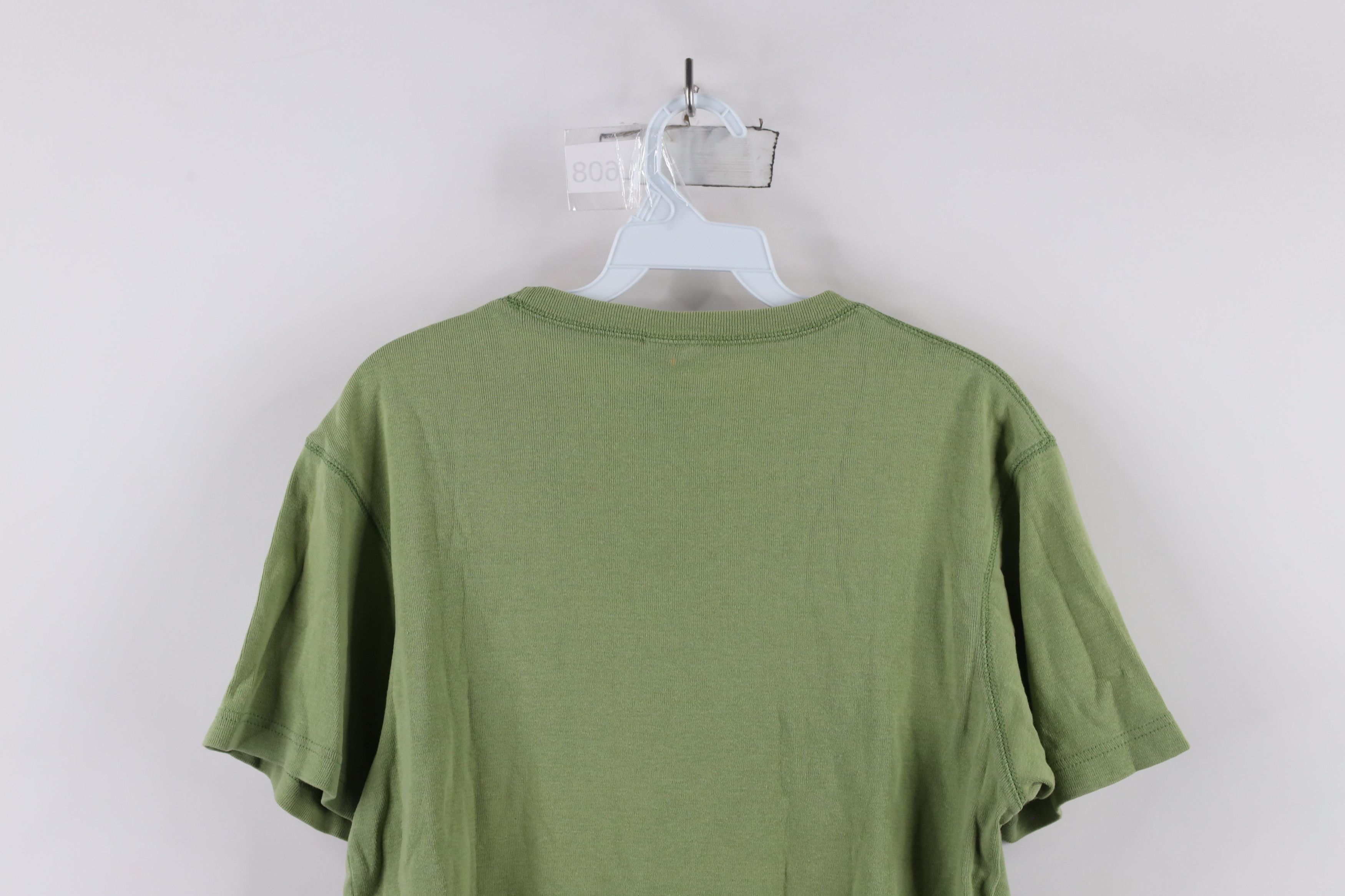 Gap × Vintage Vintage 90s Gap Blank Babydoll Ribbed Knit T-Shirt Green Size S / US 4 / IT 40 - 11 Thumbnail