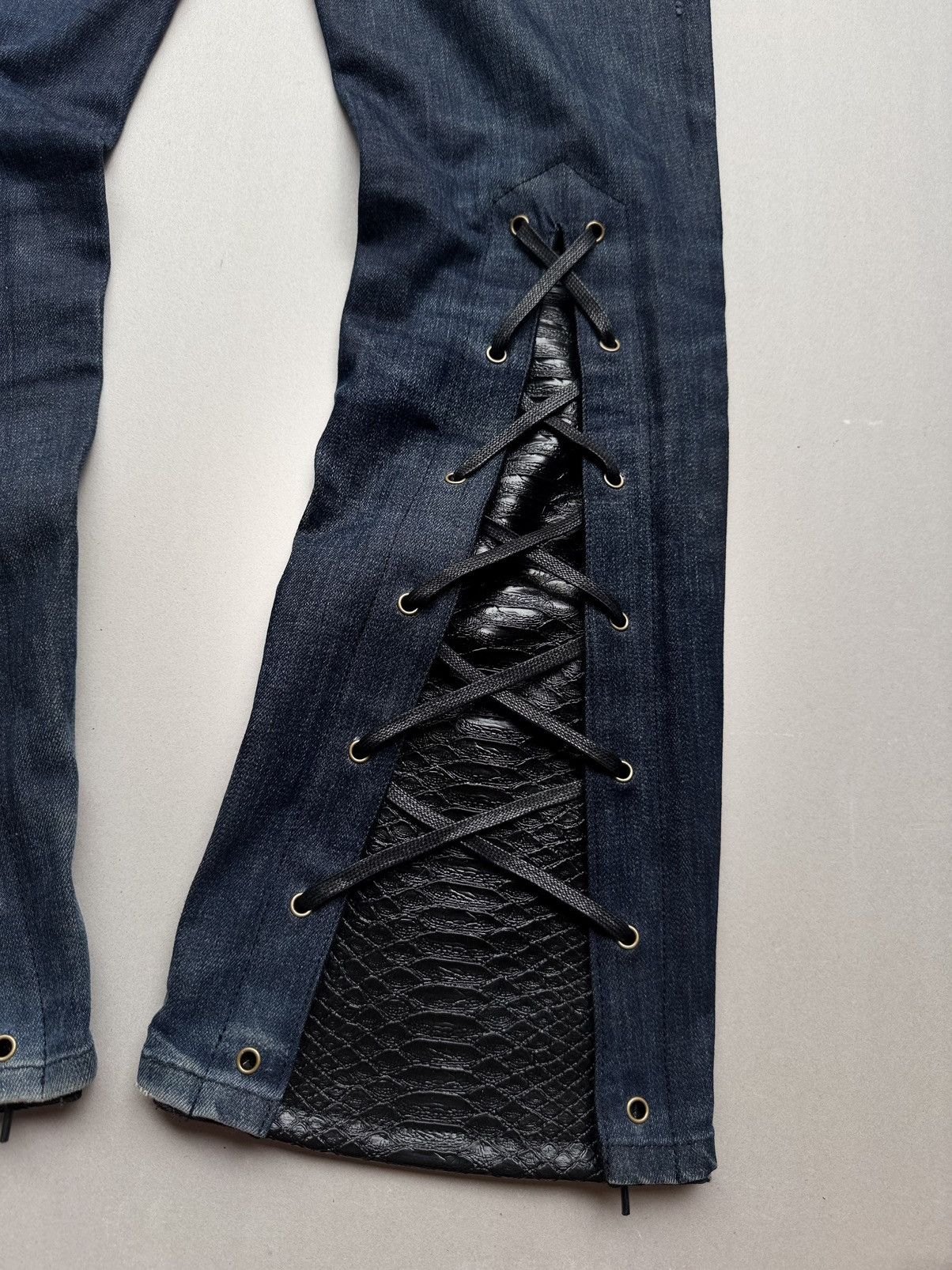 Japanese Brand Edwin lace-up flare jeans Size US 28 / EU 44 - 7 Thumbnail