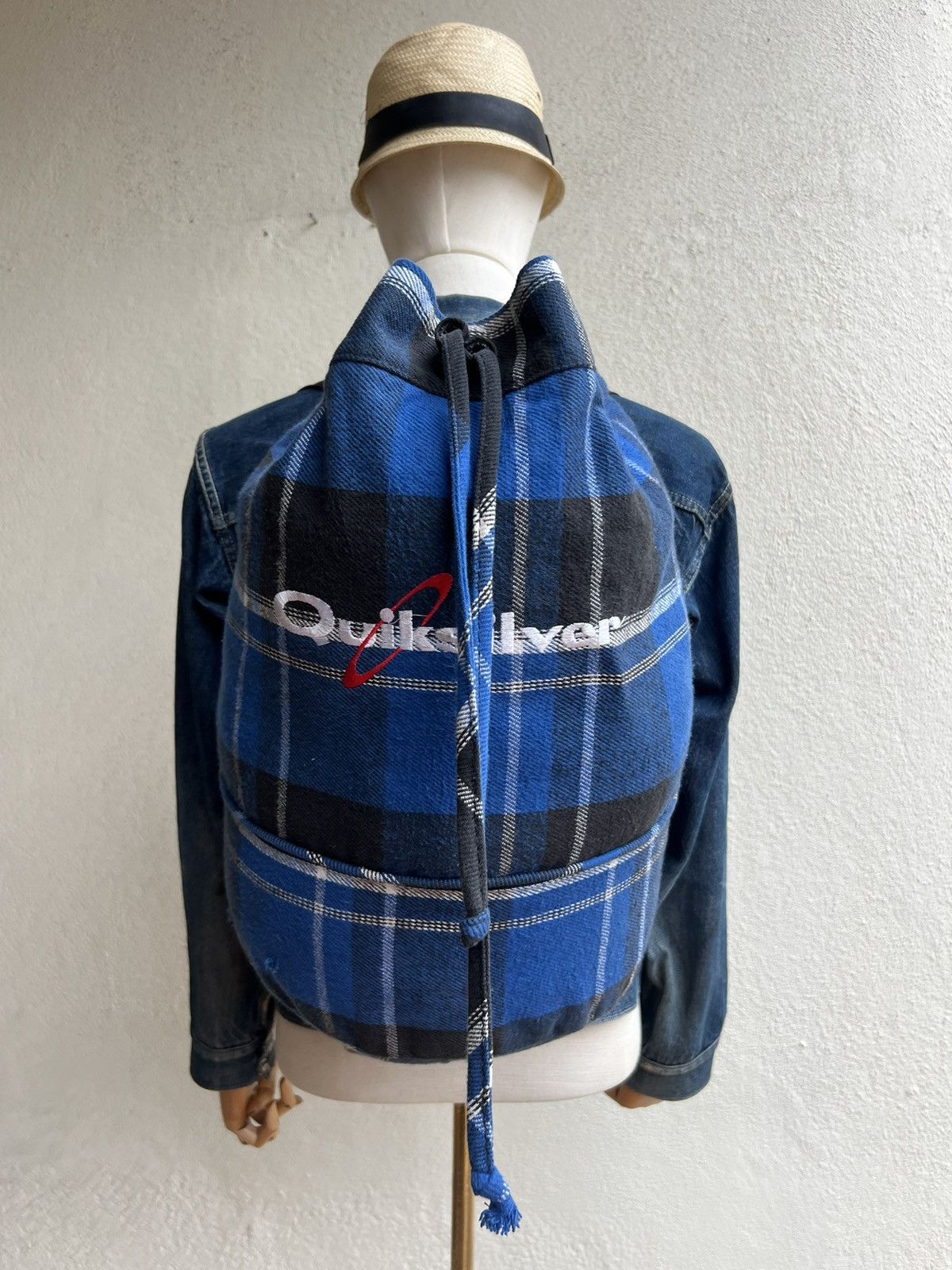 Quiksilver Vintage 80s 90s Quiksilver Tartan Spell Out Backpack Bag Size ONE SIZE - 18 Thumbnail