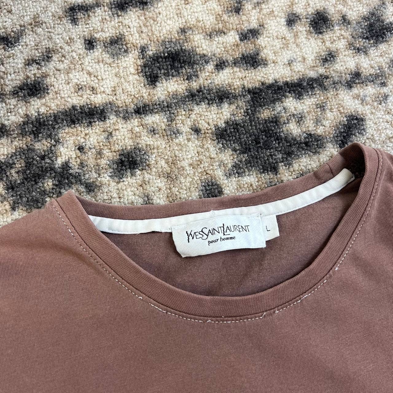Yves Saint Laurent Yves Saint Laurent Luxury Distressed T-Shirt 1TS12 Size US L / EU 52-54 / 3 - 5 Thumbnail