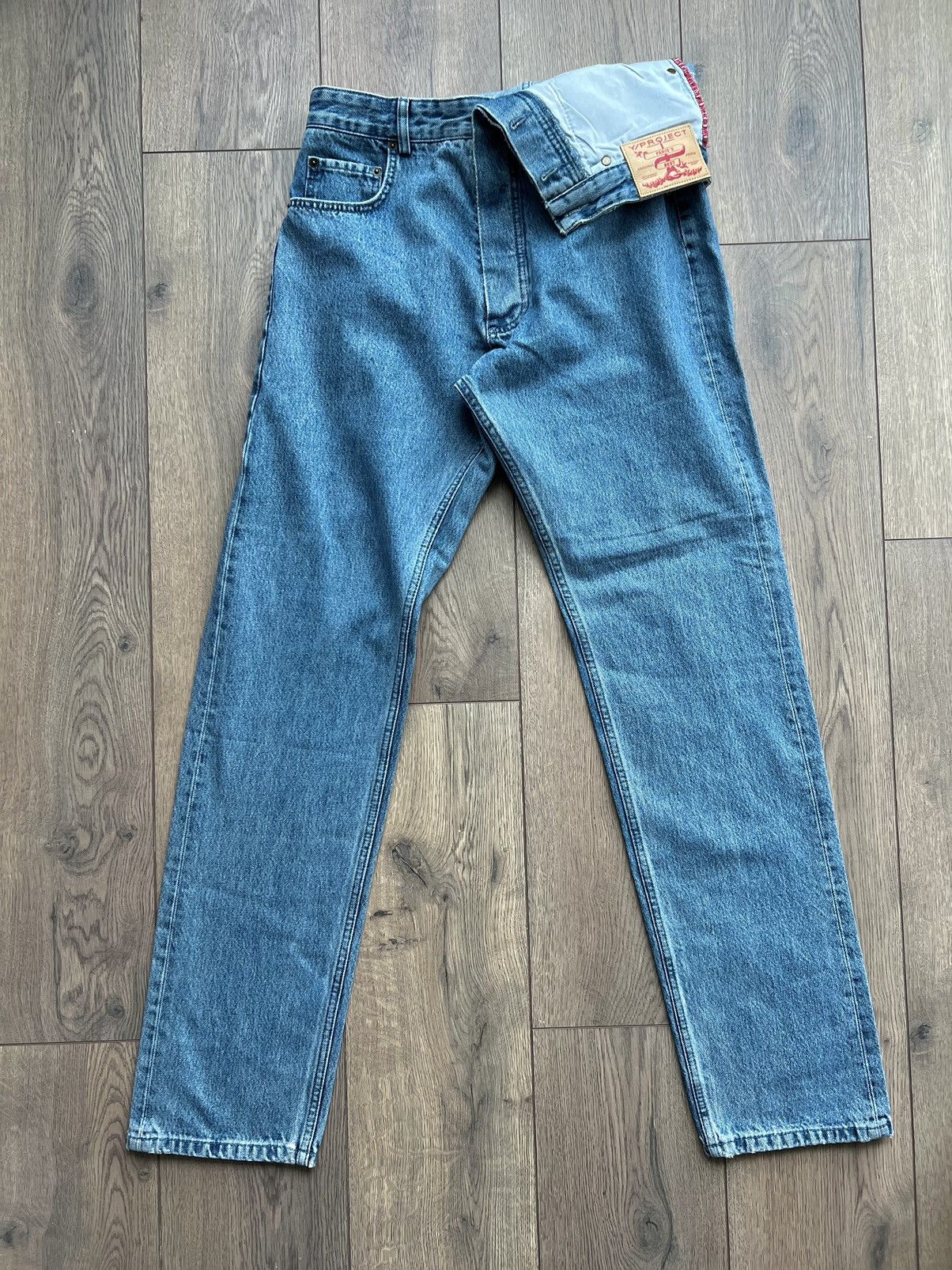 Y/Project Y/Project Blue Asymmetric Waist Evergreen Jeans XL Size US 34 / EU 50 - 3 Thumbnail