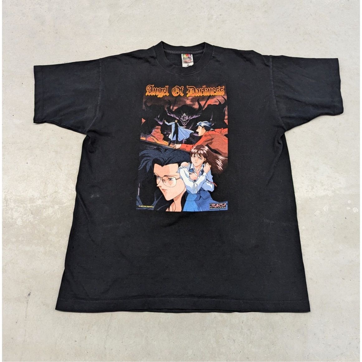 Angel Blue × Fruit Of The Loom × Vintage Vintage 1995 Angel of Darkness Anime Promo t-shirt Size US XL / EU 56 / 4 - 1 Thumbnail