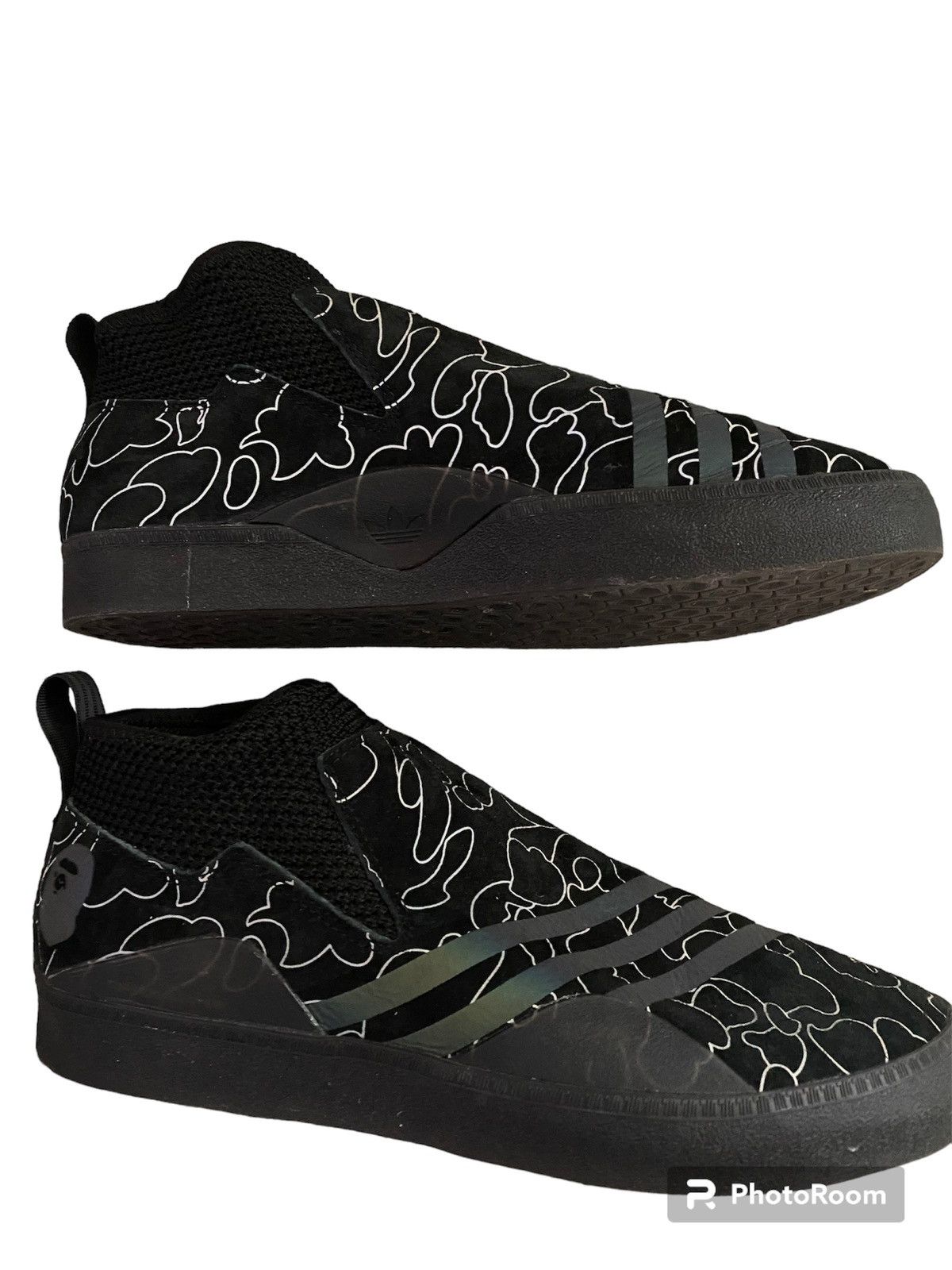 Bape A Bathing Ape x 3ST.002 'Core Black' Size US 8 / EU 41 - 3 Thumbnail