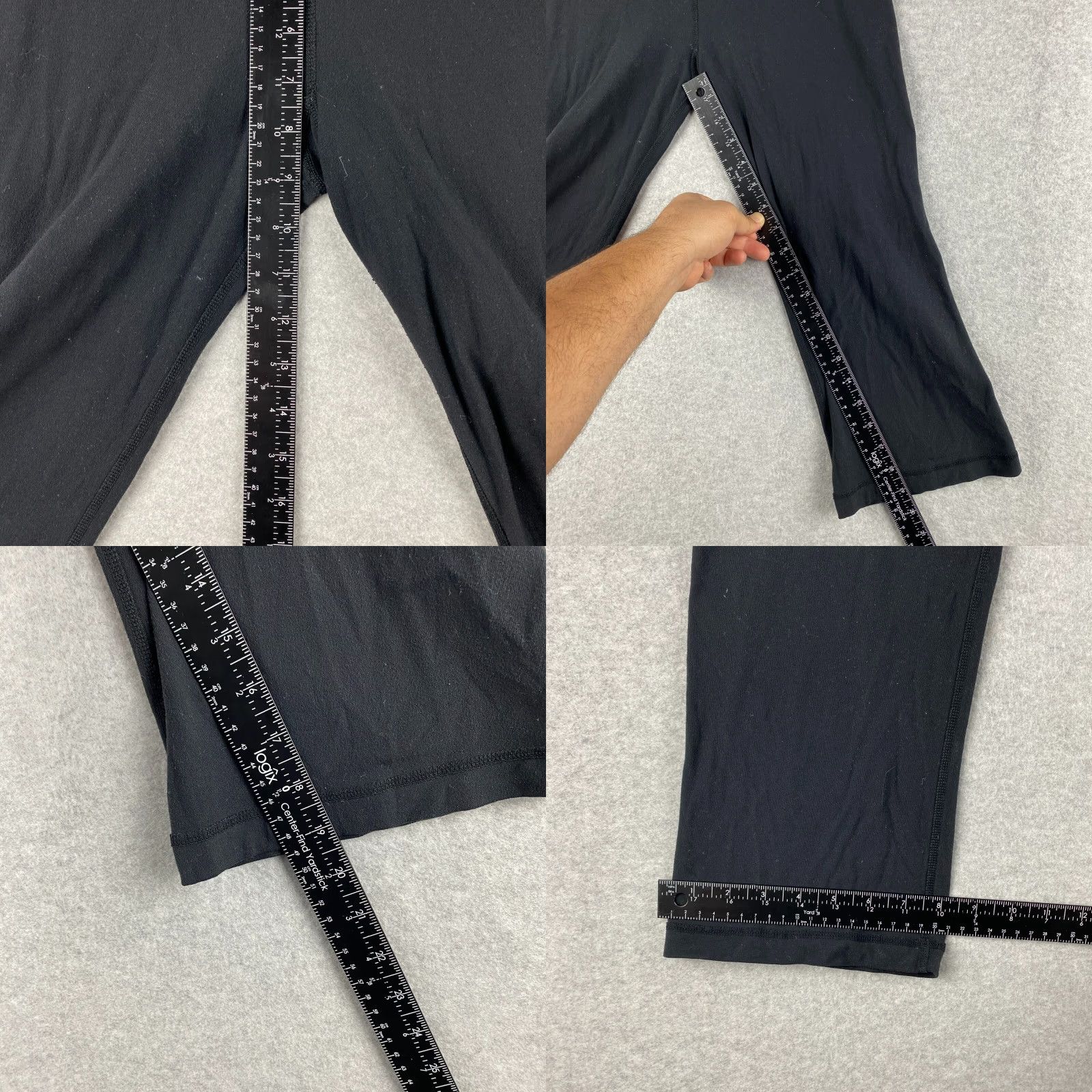 Lululemon Lululemon Capri Pants Womens 6 Black Reversible Double Sided Stretch Yoga Capri Pants Black Womens 6 Lululemon Athleisure Yoga Running {Vintage: No} Size 28" / US 6 / IT 42 - 8 Thumbnail