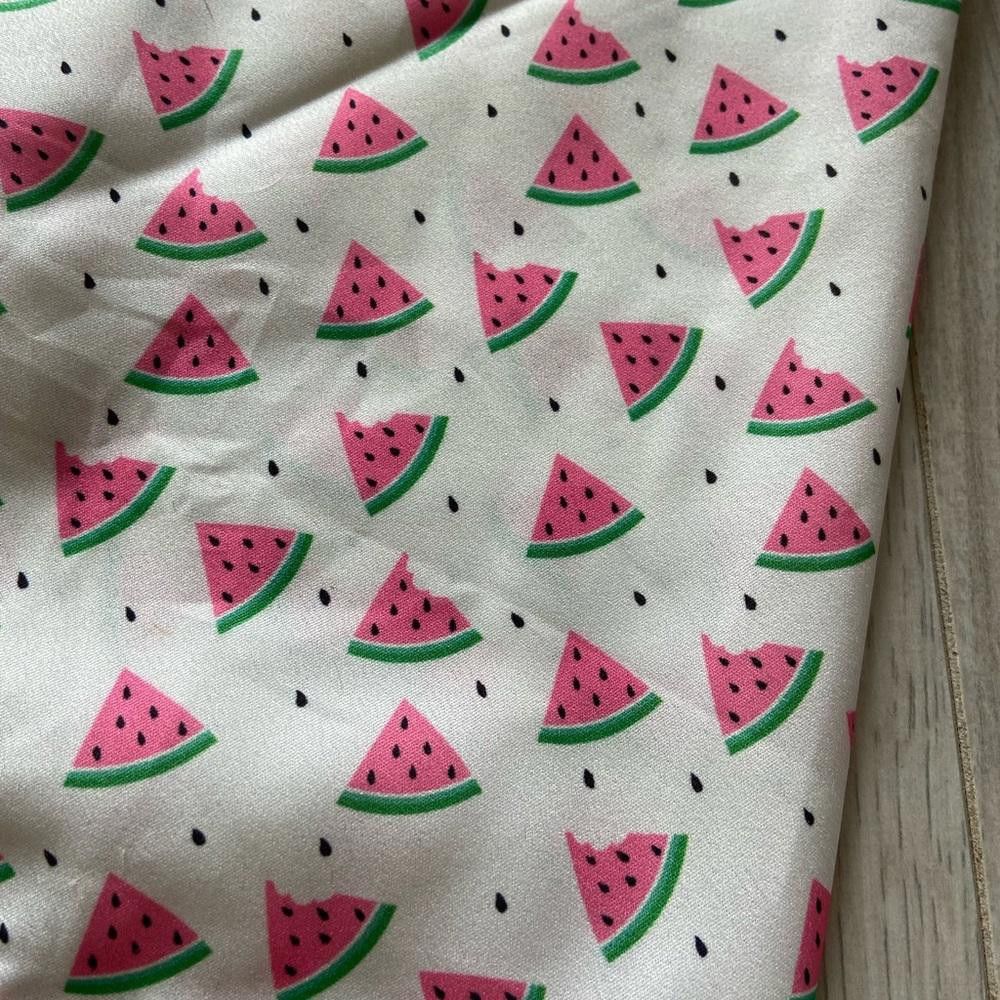 Designer Watermelon Dog Bandana with Matching Scrunchie Size ONE SIZE - 3 Thumbnail