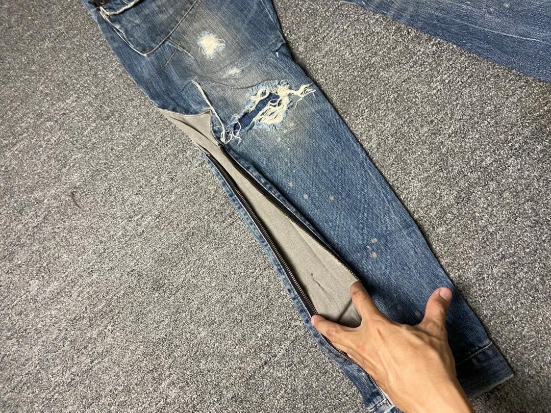 PPFM 🔥 PPFM Bondage Multi-zipper Denim Jeans 🔥 (136) Size US 32 / EU 48 - 15 Thumbnail