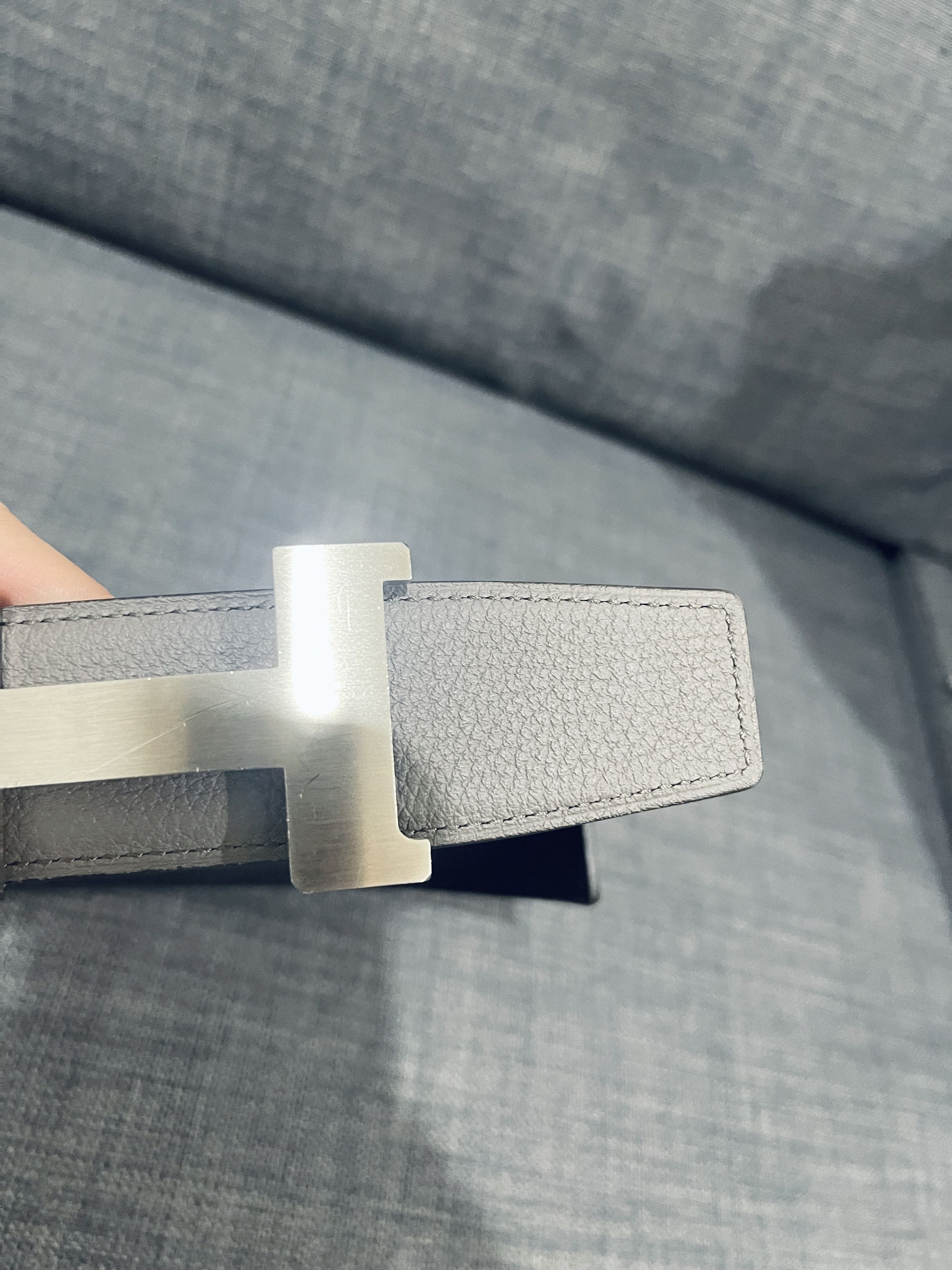 Hermes Hermes 38mm Leather Belt Men size 85 Size 30 - 6 Thumbnail