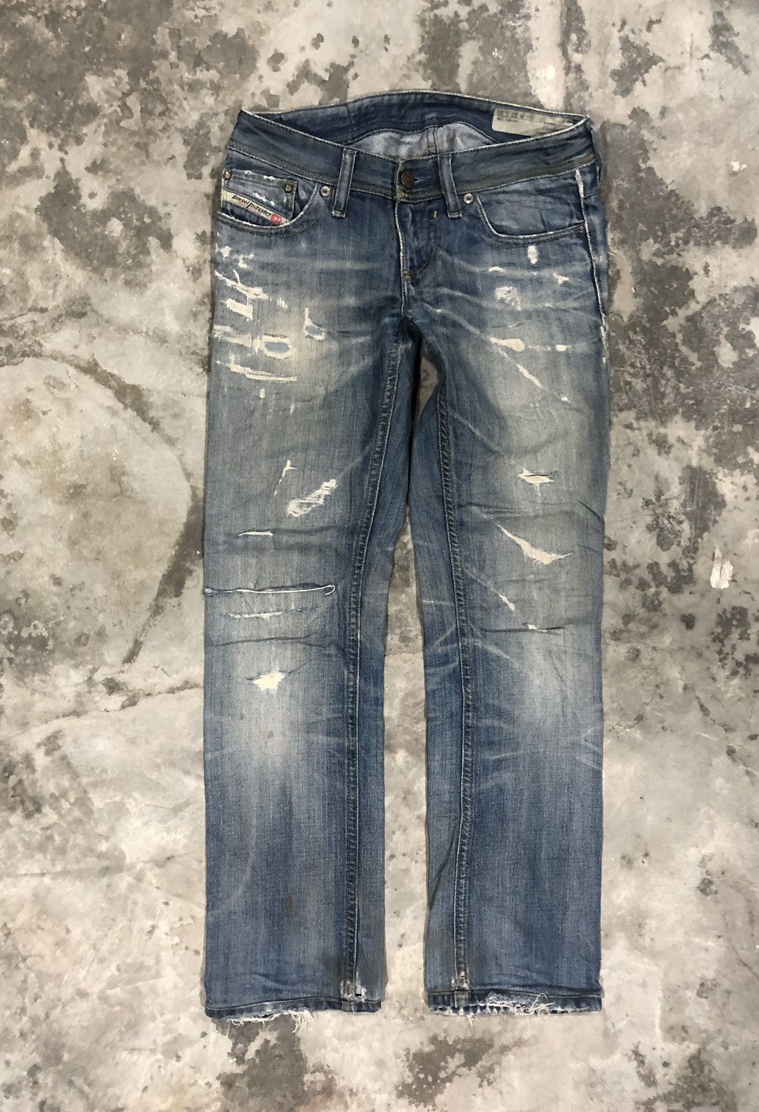 Diesel × Vintage Rare Design Diesel Distressed Denim Jeans Size 29" - 2 Thumbnail